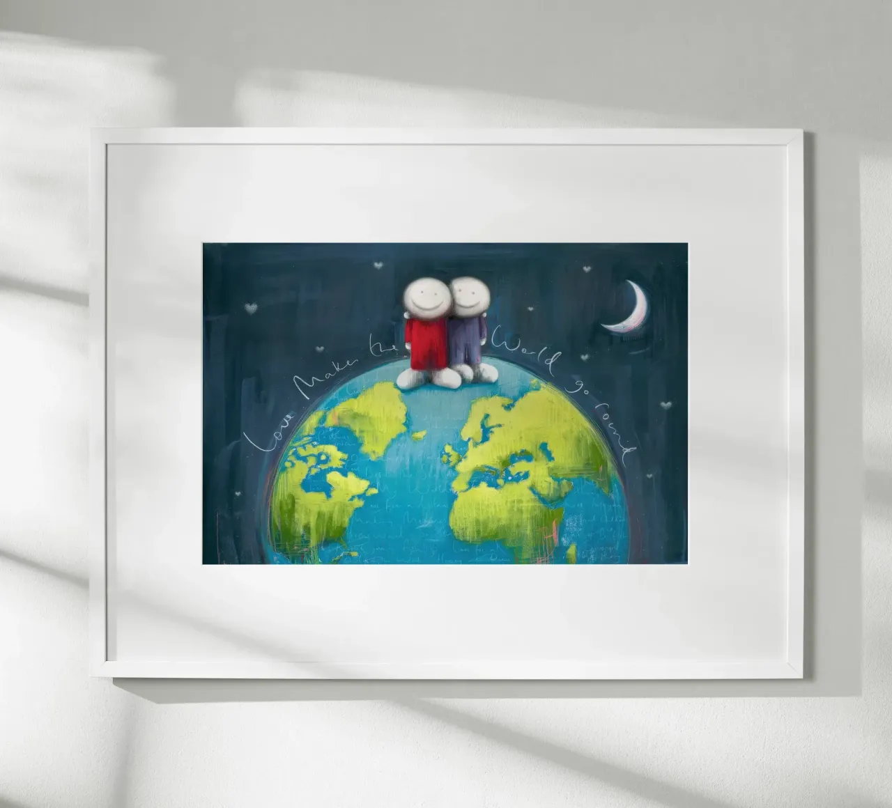 L'amore fa girare il mondo Doug Hyde poster con telaio in plastica da Hyde Hi