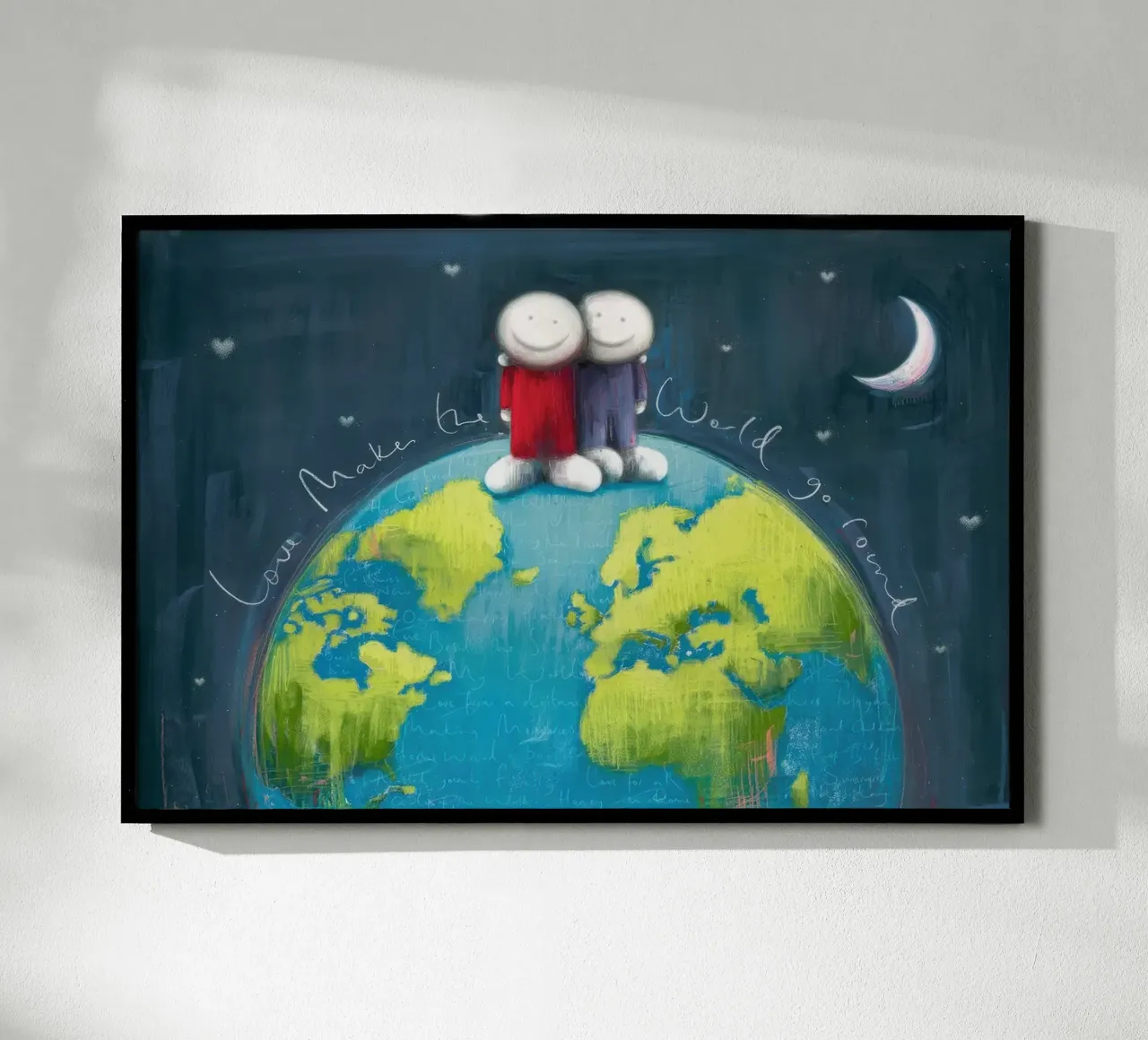 L'amore fa girare il mondo Doug Hyde poster con telaio in plastica da Hyde Hi