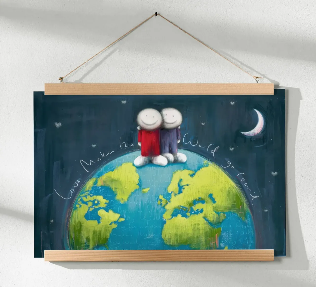 L'amore fa girare il mondo Doug Hyde poster con telaio in plastica da Hyde Hi