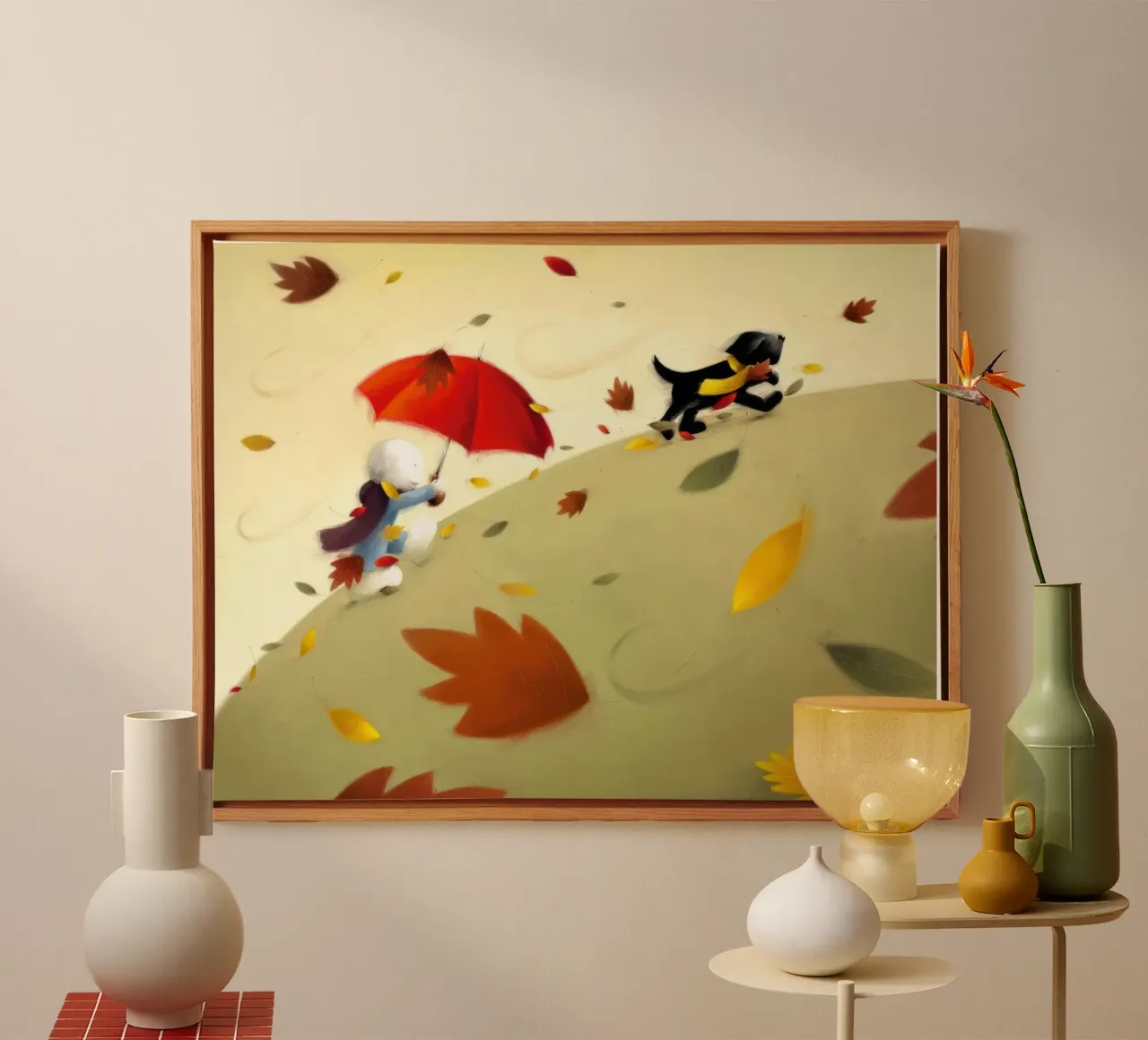 Park Run Doug Hyde canvas with Floater frame by Hyde Hi