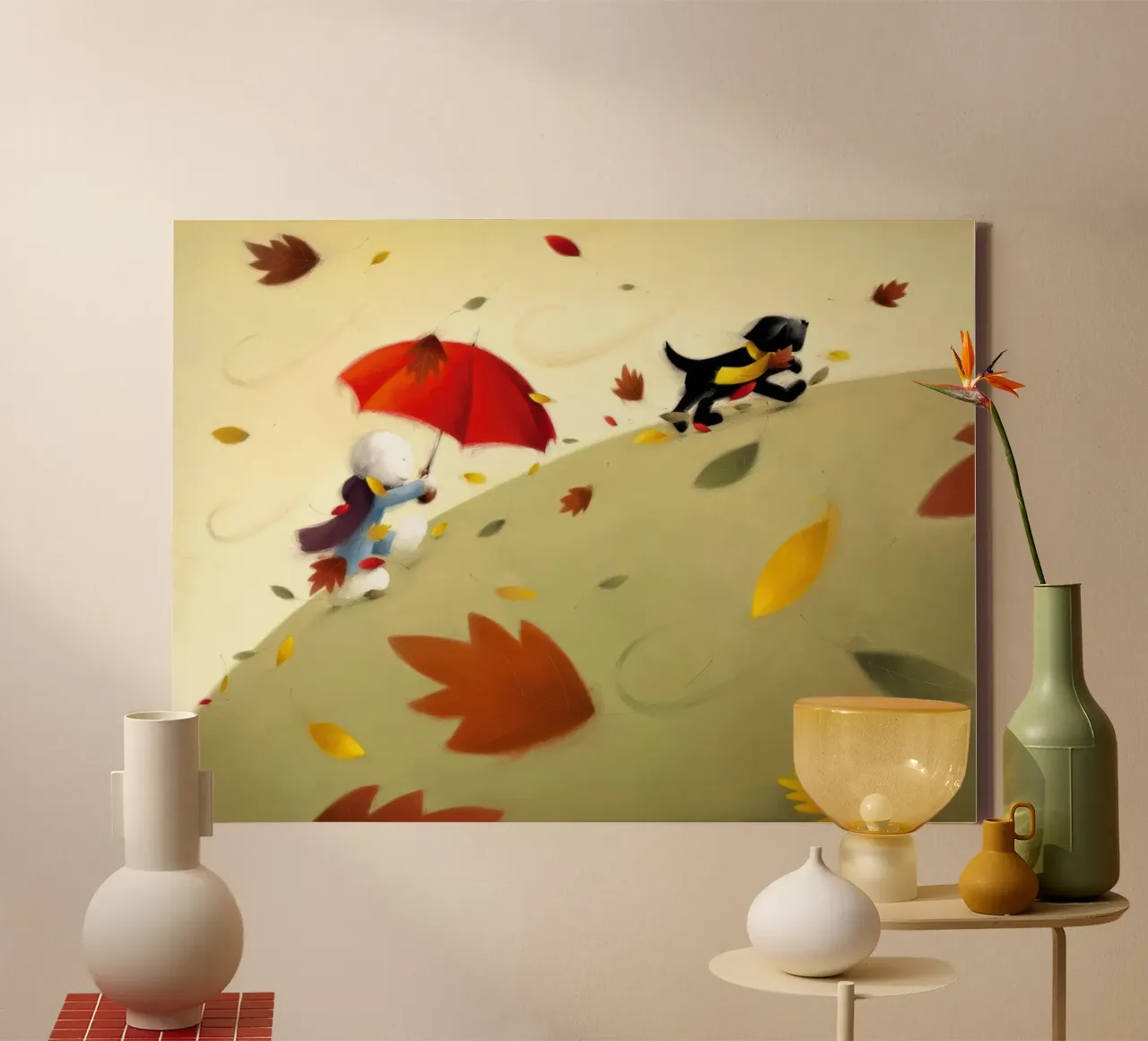 Park Run Doug Hyde canvas with Floater frame by Hyde Hi