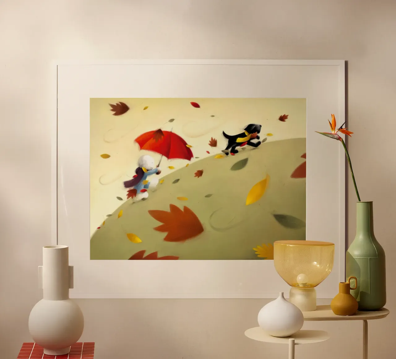 Park Run Doug Hyde poster met aluminium frame van Hyde Hi