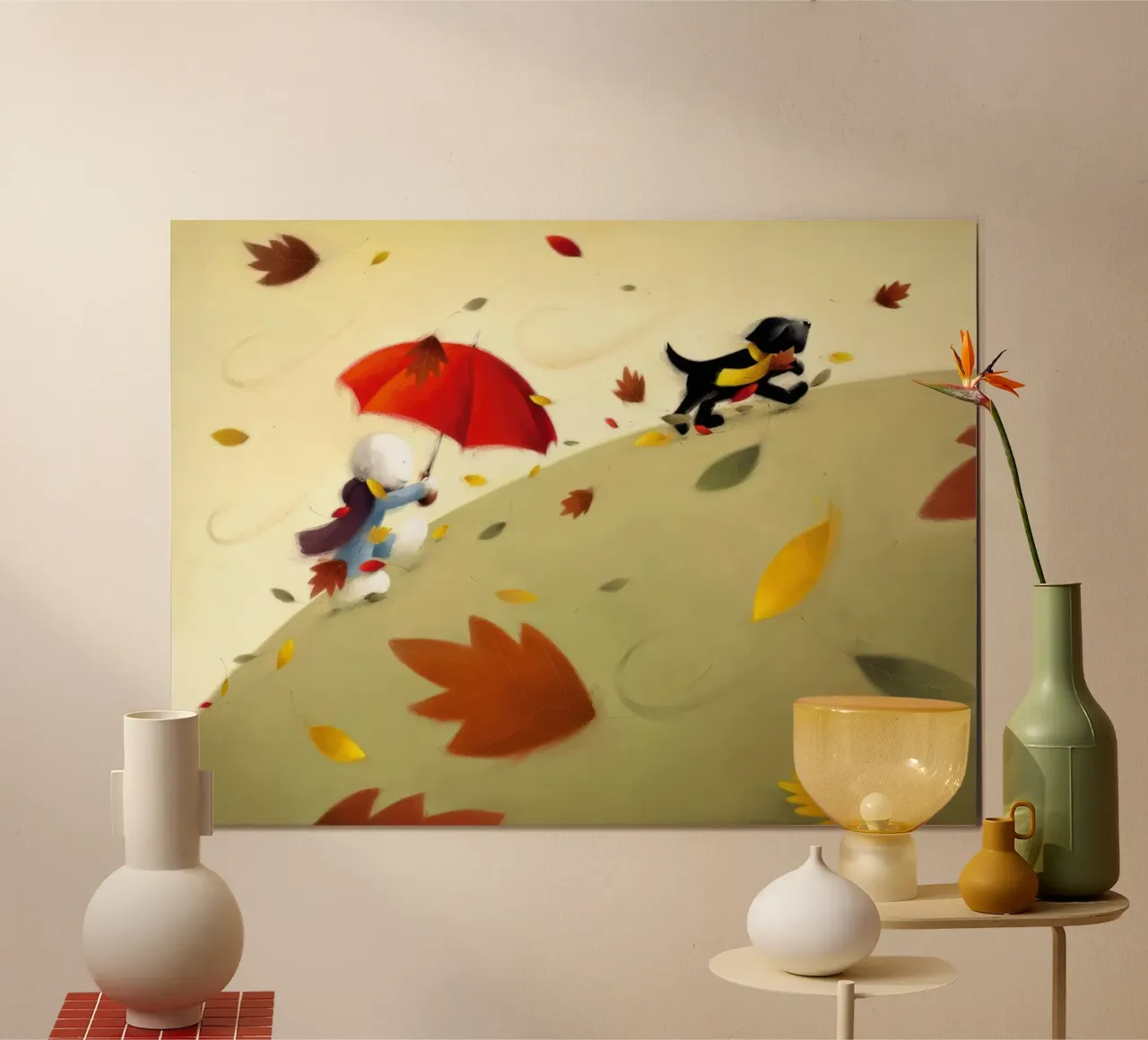 Park Run Doug Hyde poster met aluminium frame van Hyde Hi