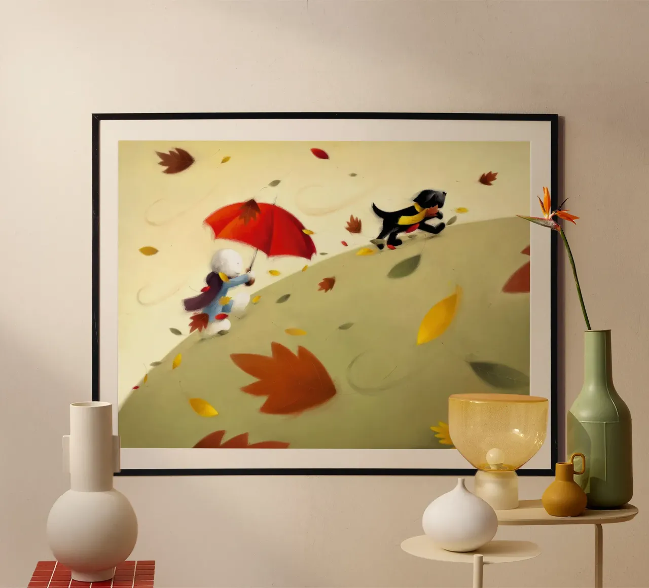 Park Run Doug Hyde poster met aluminium frame van Hyde Hi