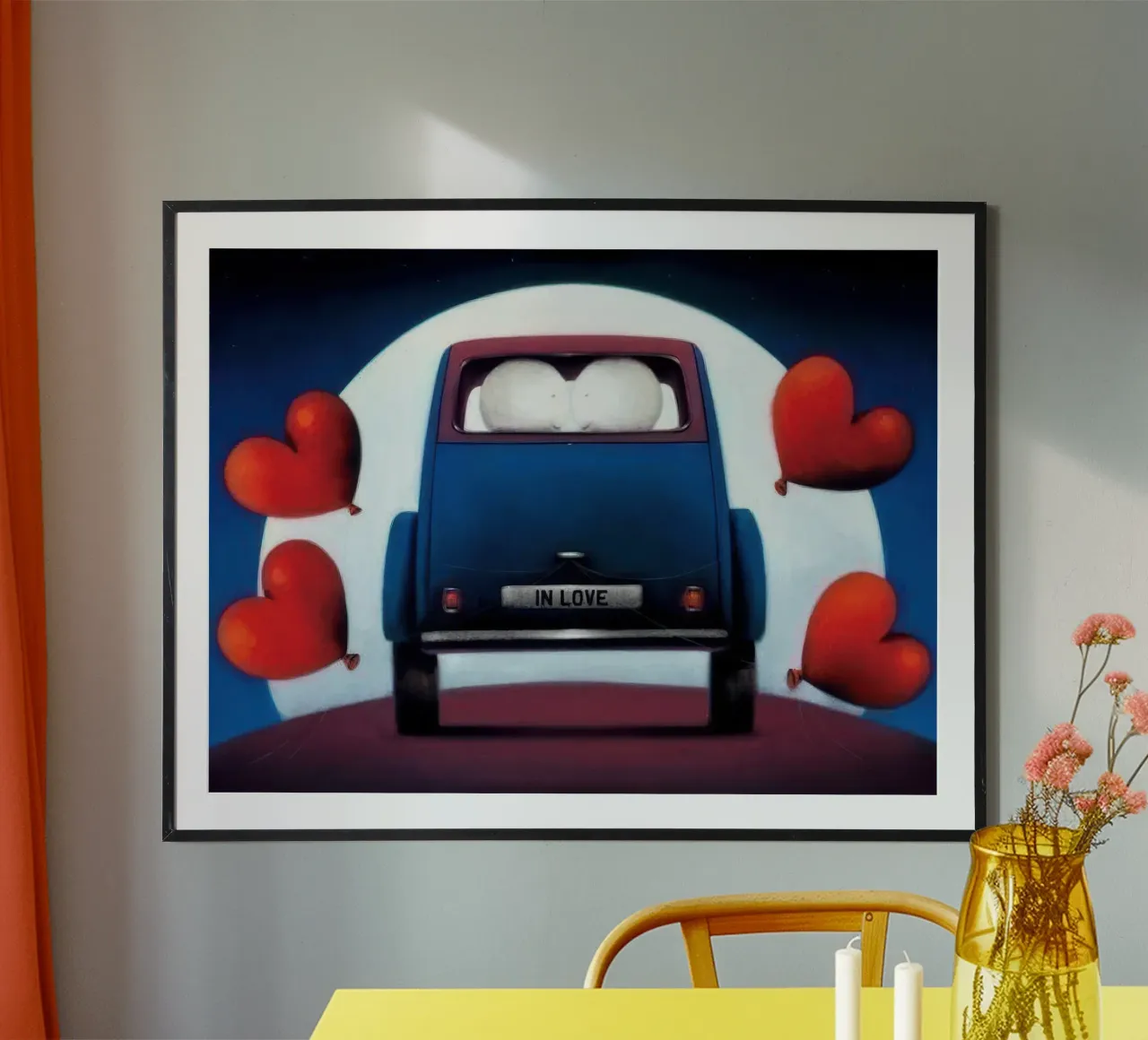 Nog lang en gelukkig Doug Hyde poster met aluminium frame van Hyde Hi