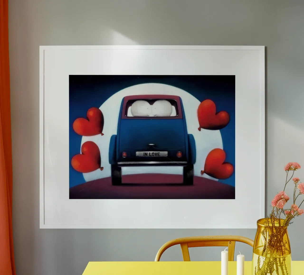 Nog lang en gelukkig Doug Hyde poster met aluminium frame van Hyde Hi