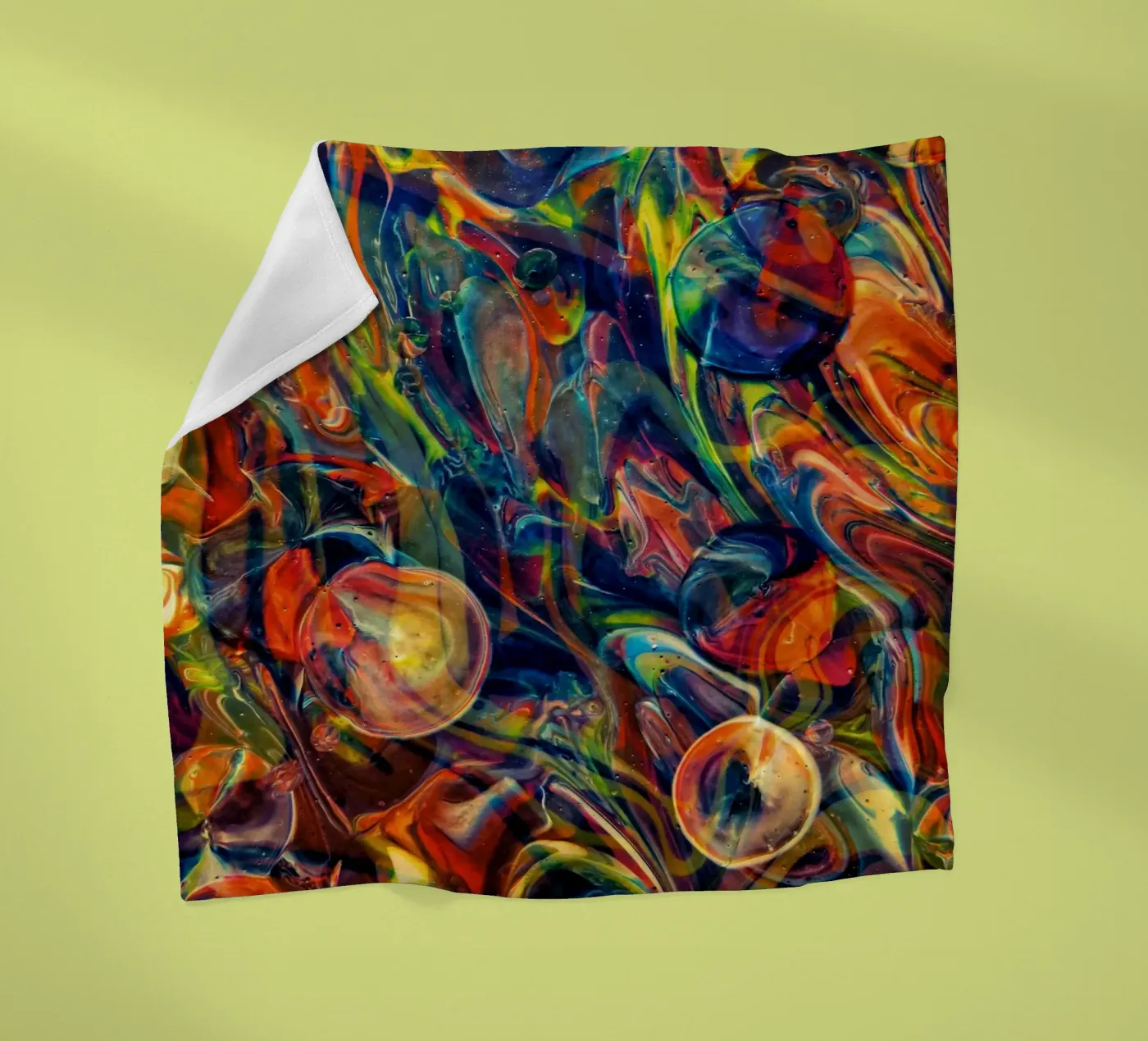 Bubbles Good fleece blanket by Joshua Holmes