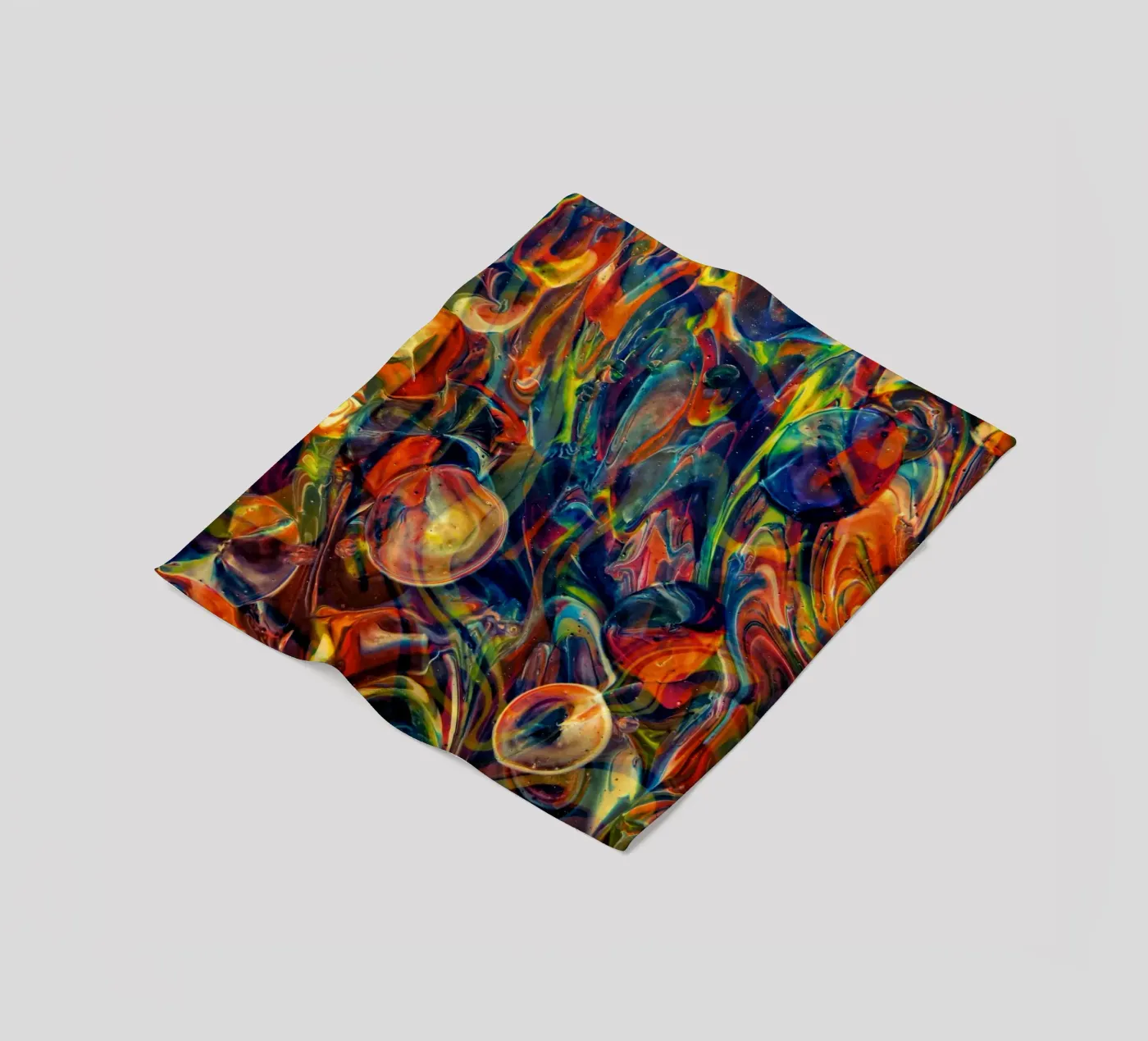 Bubbles Good fleece blanket by Joshua Holmes