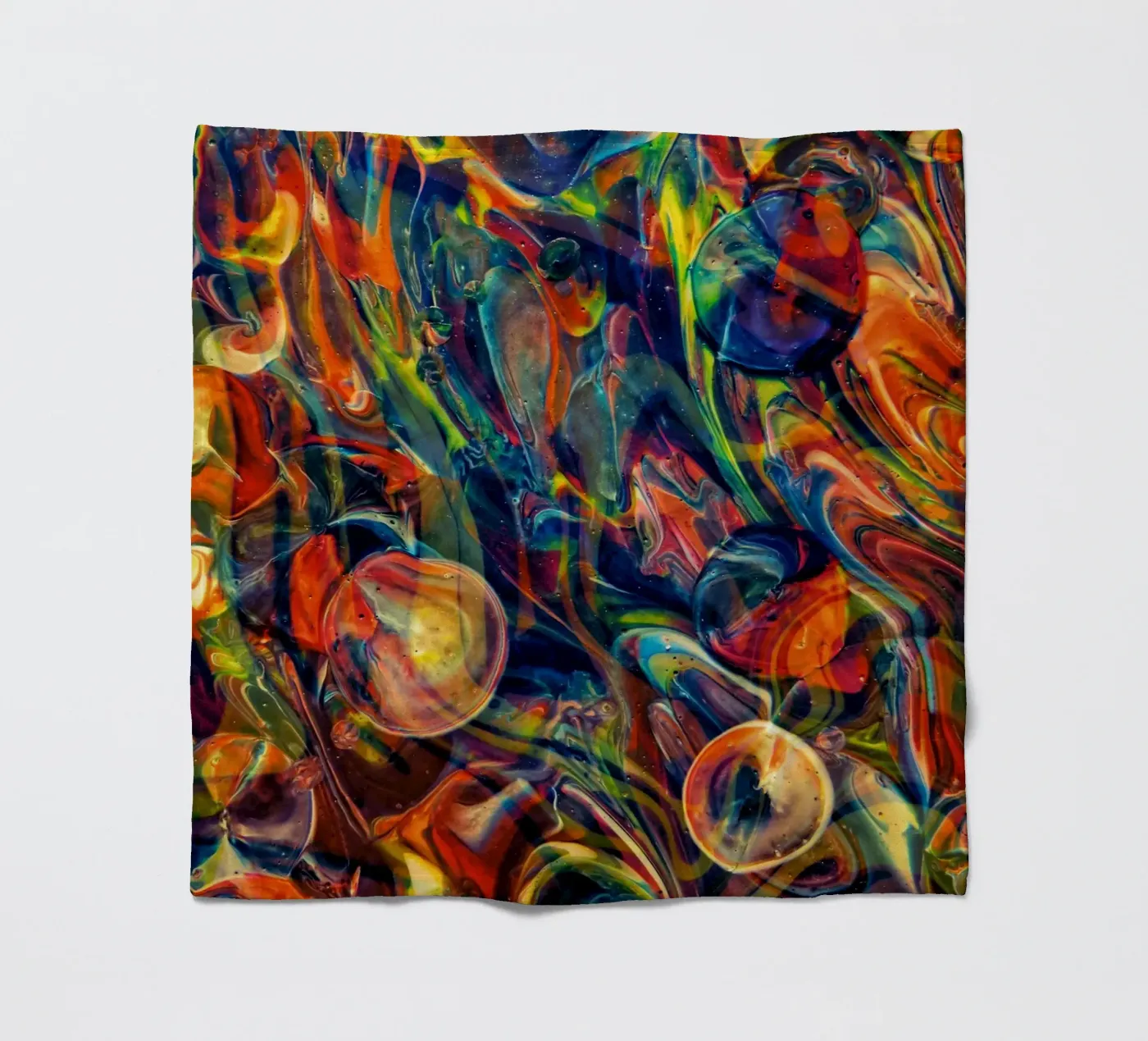 Bubbles Good fleece blanket by Joshua Holmes