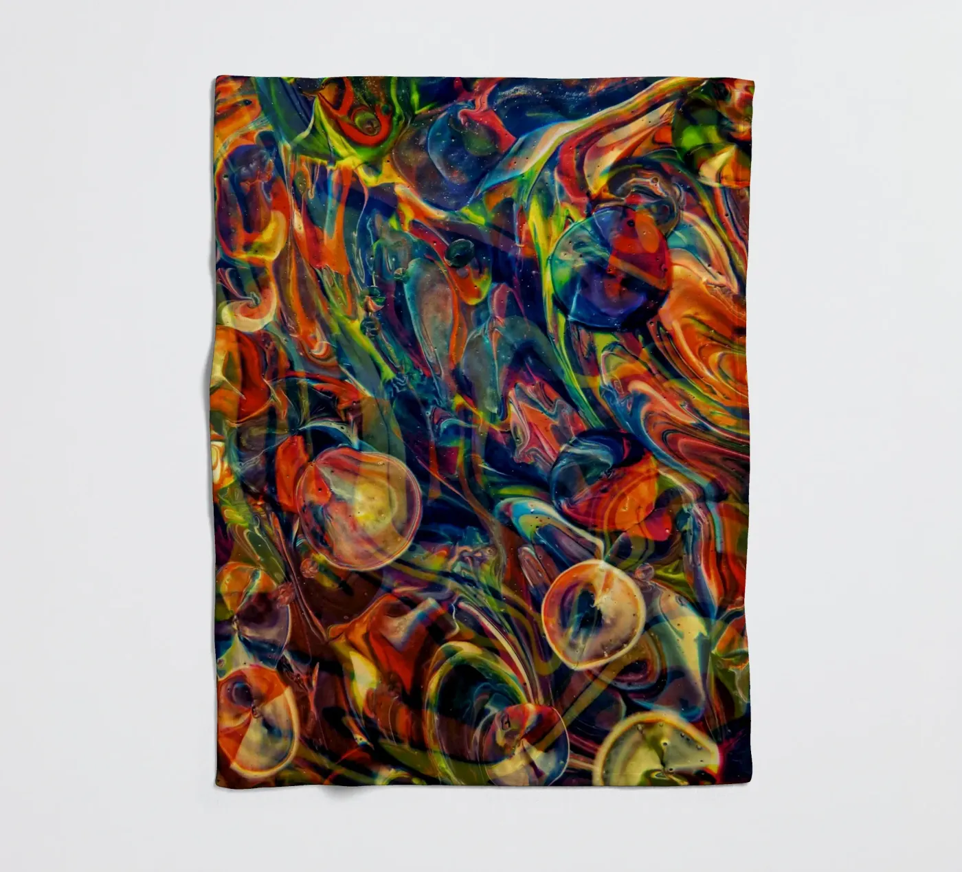 Bubbles Good fleece blanket by Joshua Holmes