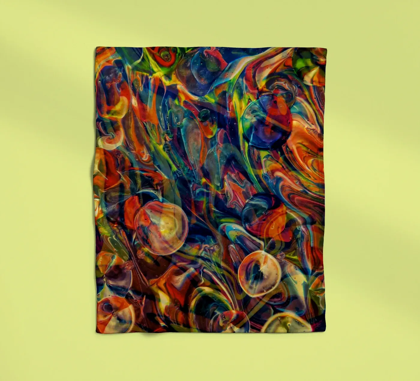 Bubbles Good fleece blanket by Joshua Holmes