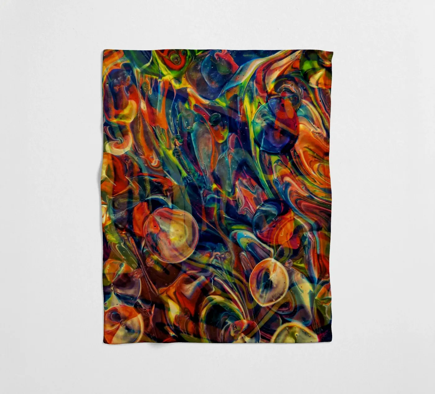 Bubbles Good fleece blanket by Joshua Holmes
