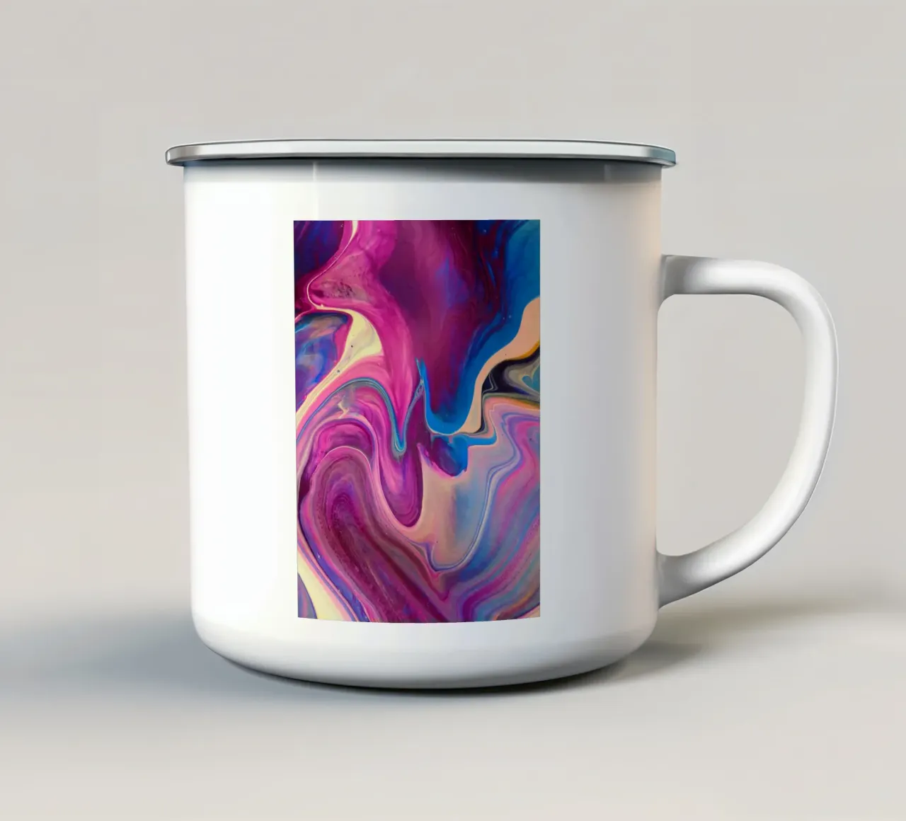 Mostra Rosa tazza in smalto da Joshua Holmes