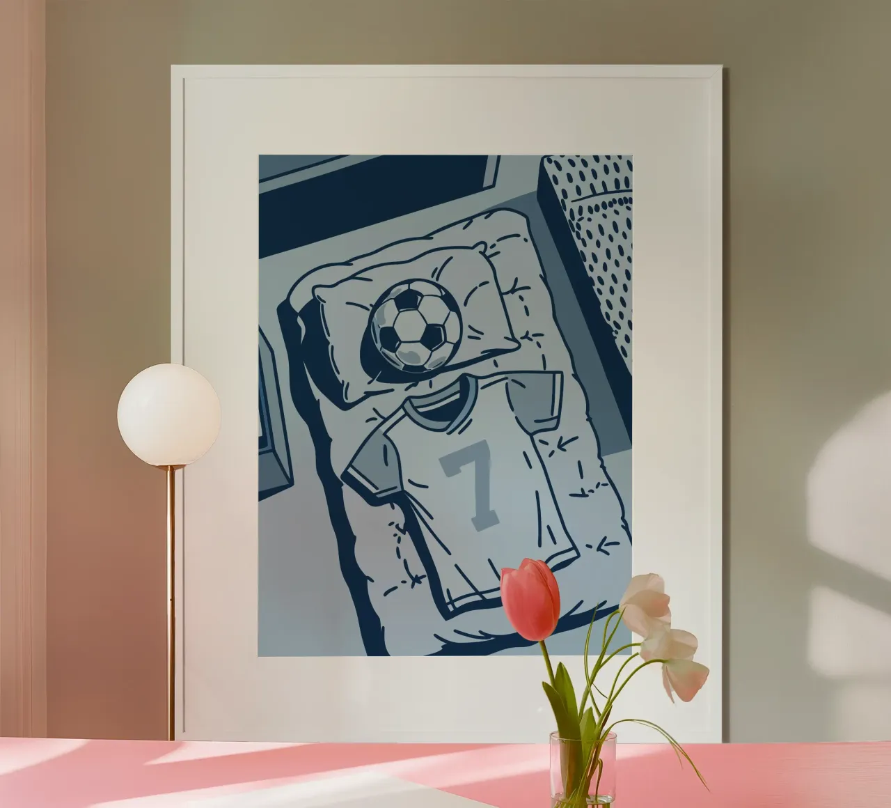 Maglia da calcio poster con telaio in plastica da SPORTS ONLY