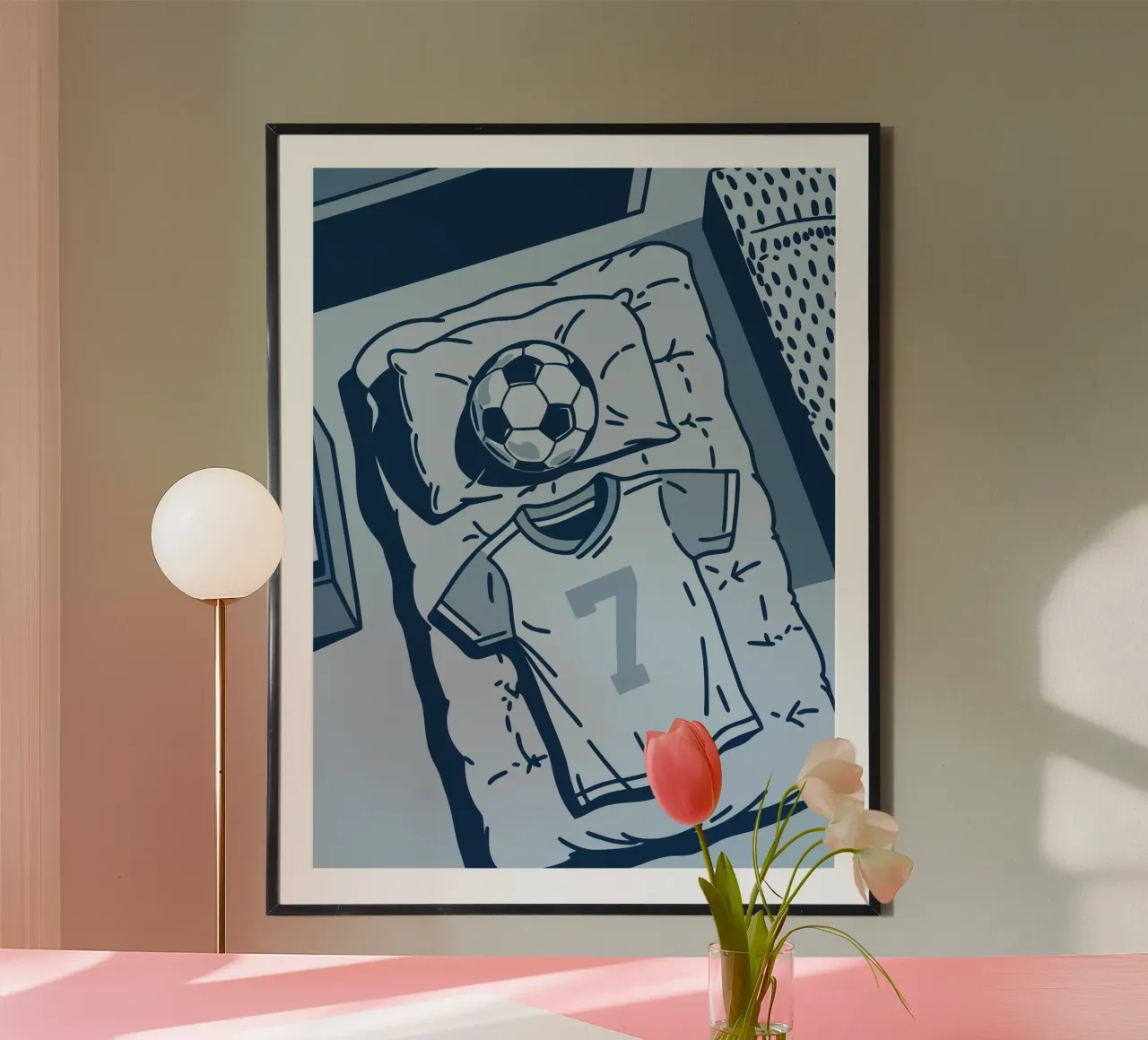 Maglia da calcio poster con telaio in plastica da SPORTS ONLY