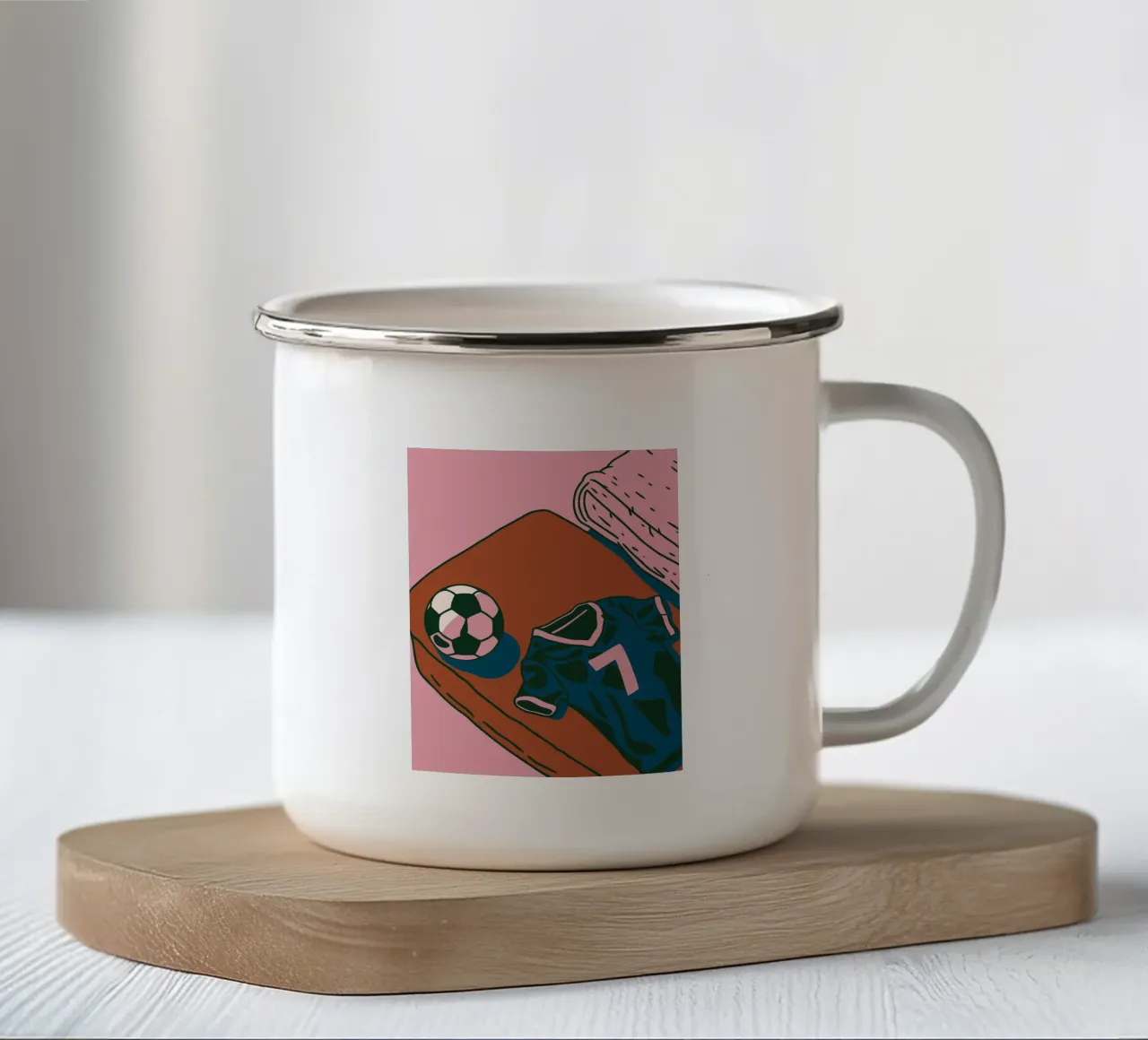 Maglia da calcio tazza in smalto da SPORTS ONLY