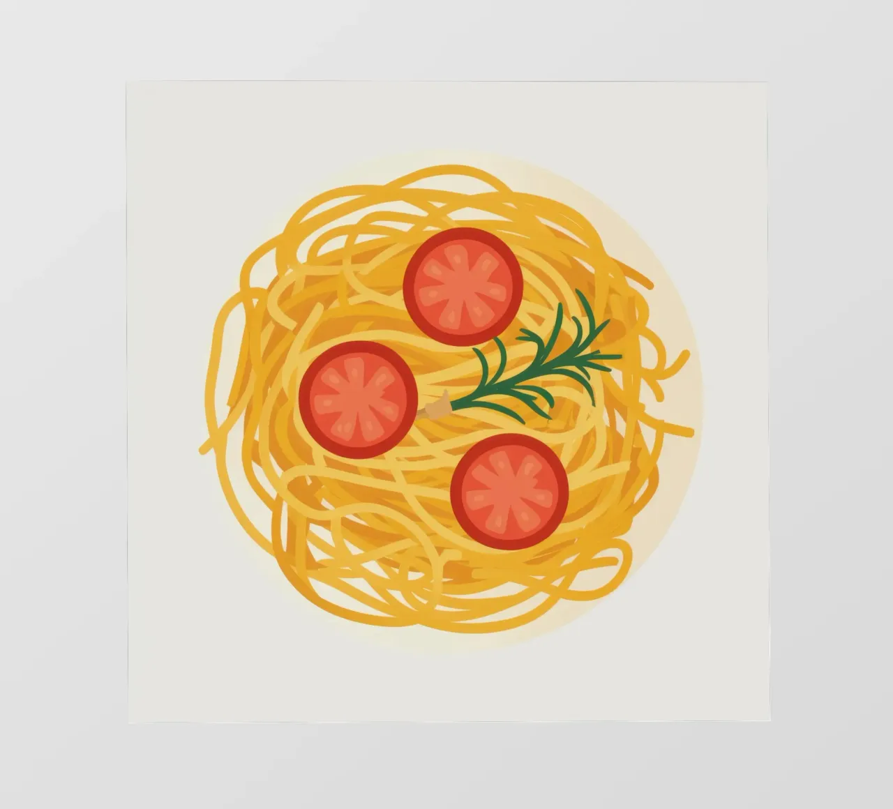 Spaghetti Simplicity Plate pellicola backlit da Snow Mist