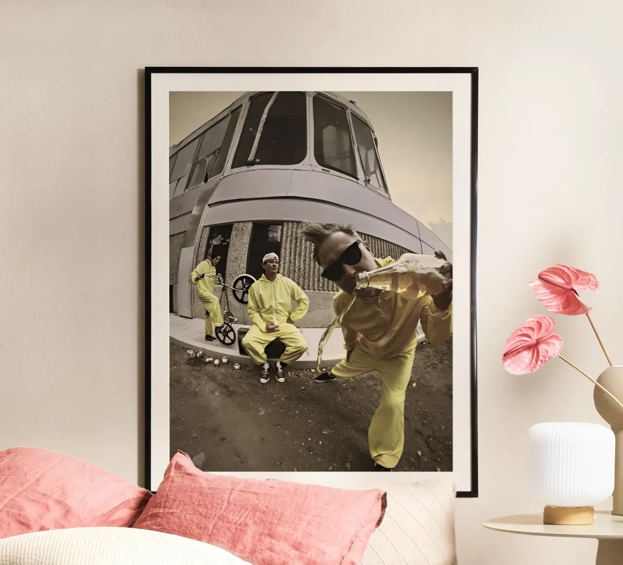 Blink 182 poster con telaio in alluminio da Musadad Shop