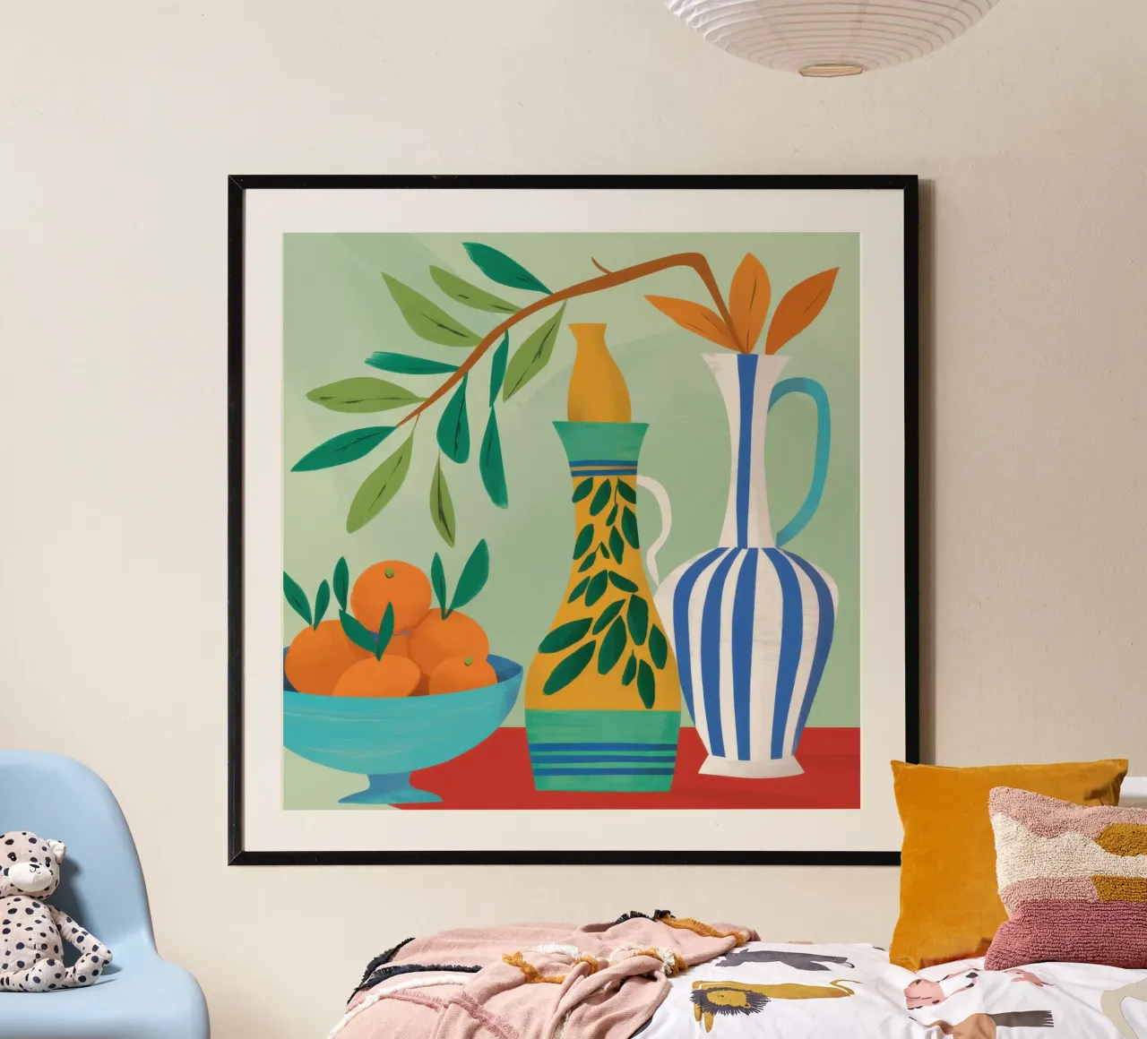 Brocca di agrumi Jubilee poster con telaio in alluminio da Snow Mist
