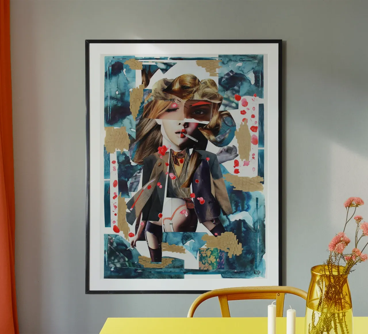Oh, she likes me fine poster con telaio in plastica da Paperheartmixx
