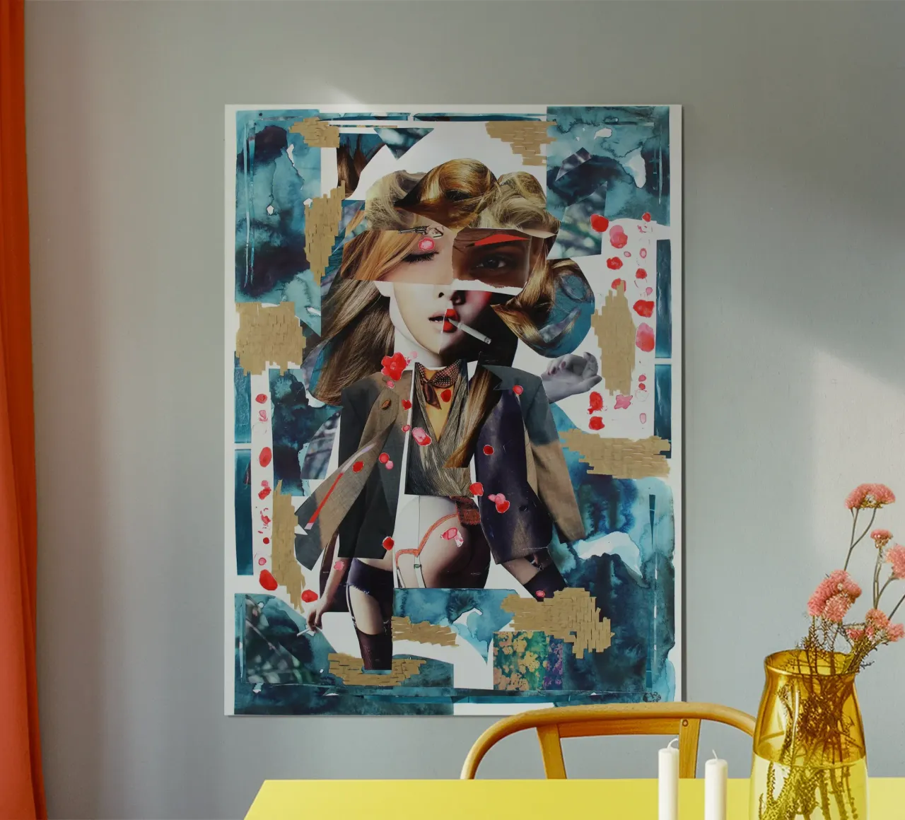 Oh, she likes me fine poster con telaio in plastica da Paperheartmixx