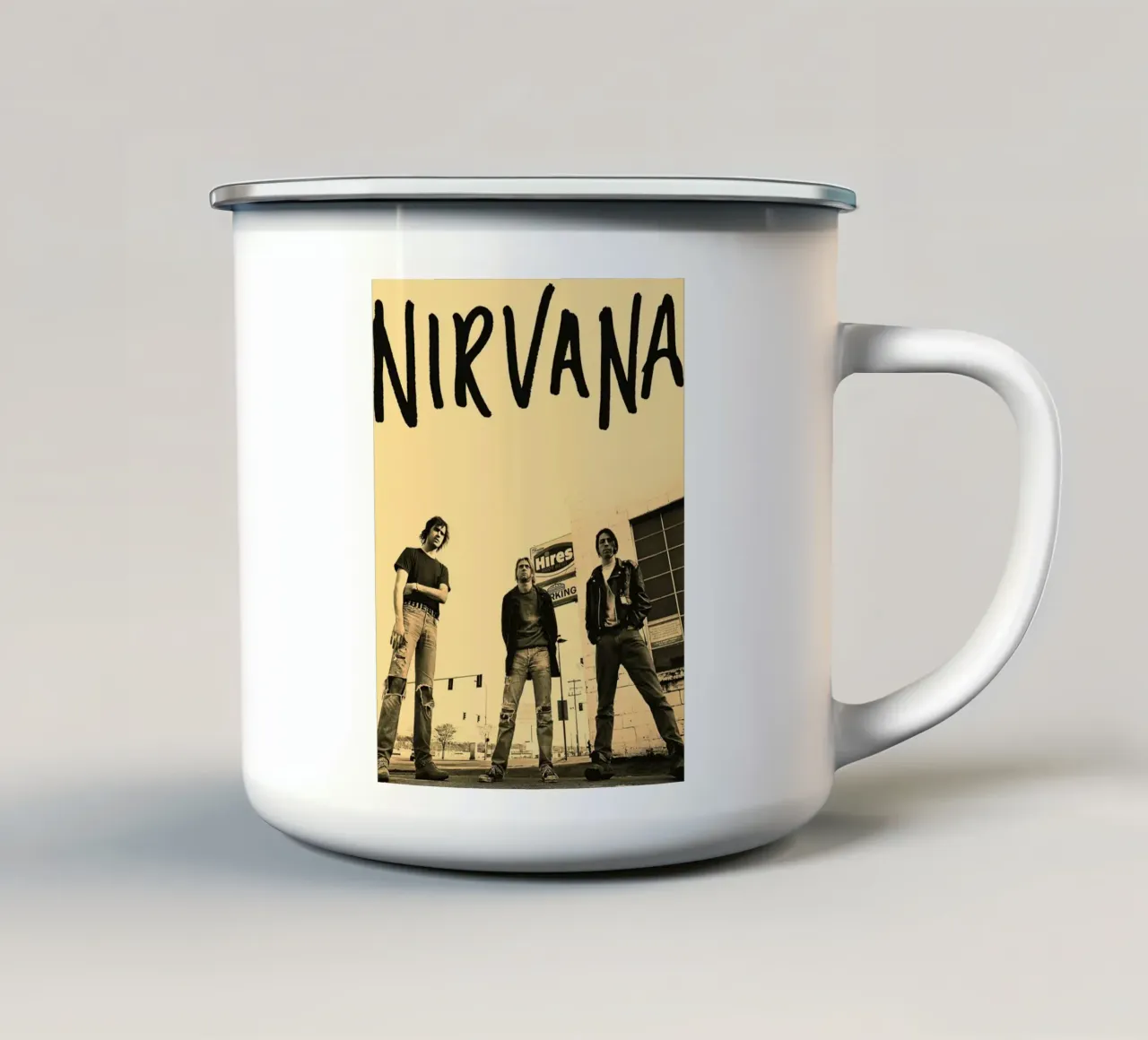 Nirvana tazza in smalto da Musadad Shop