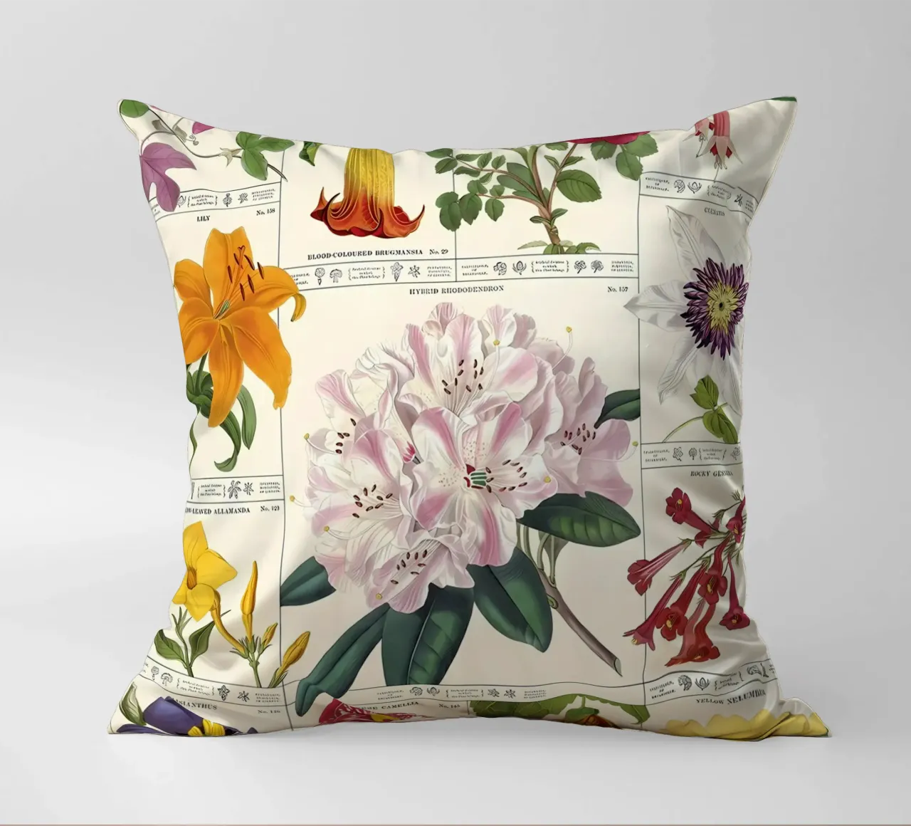 fiore botanico cuscino da Amber Hughes