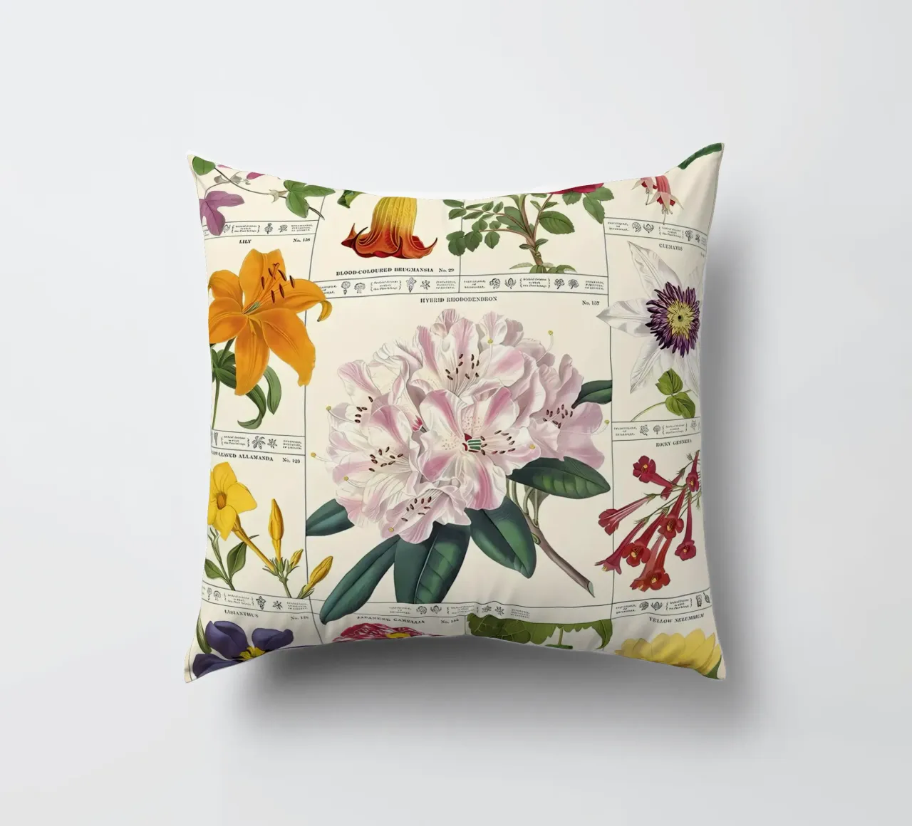 fiore botanico cuscino da Amber Hughes