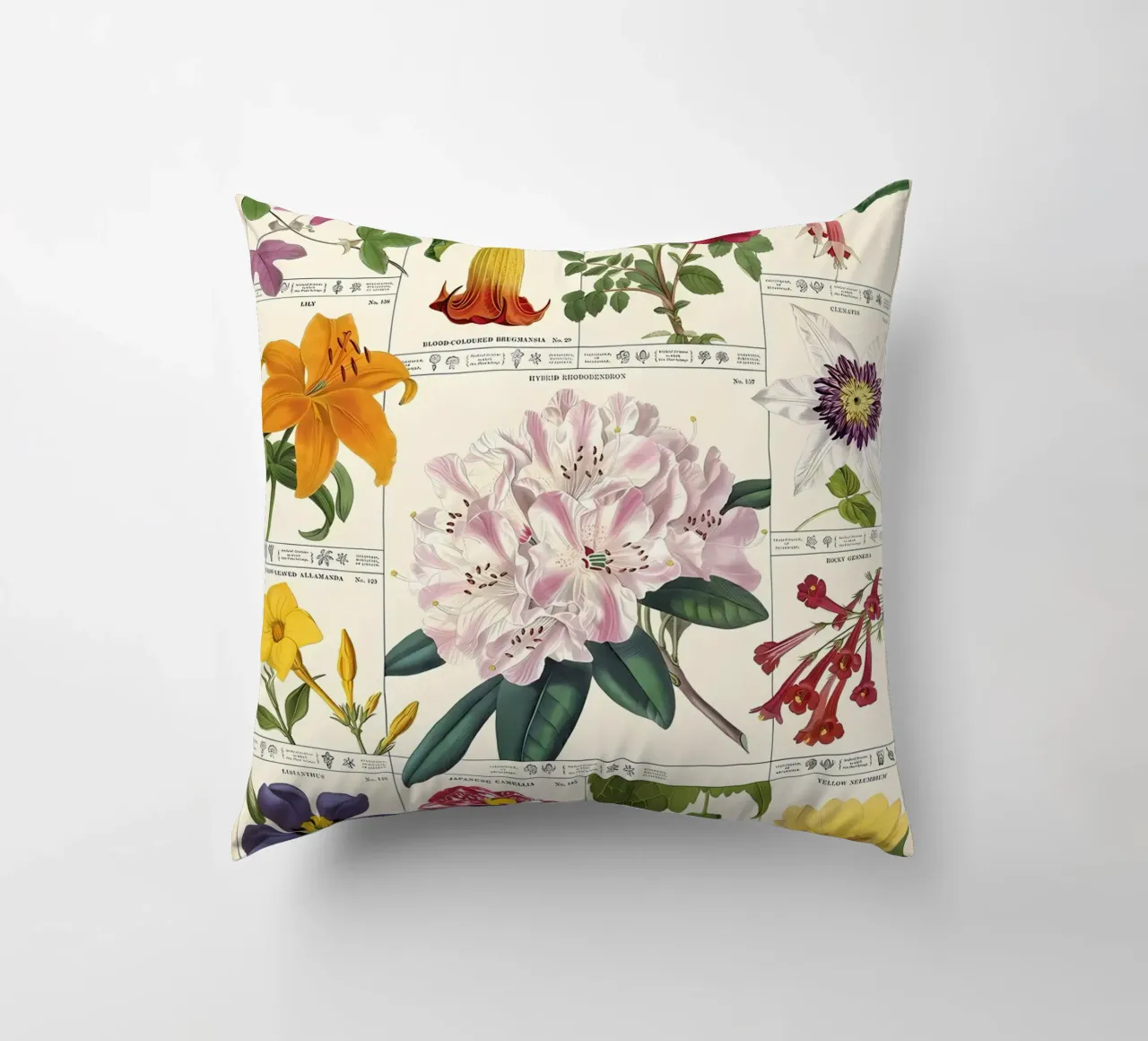 fiore botanico cuscino da Amber Hughes