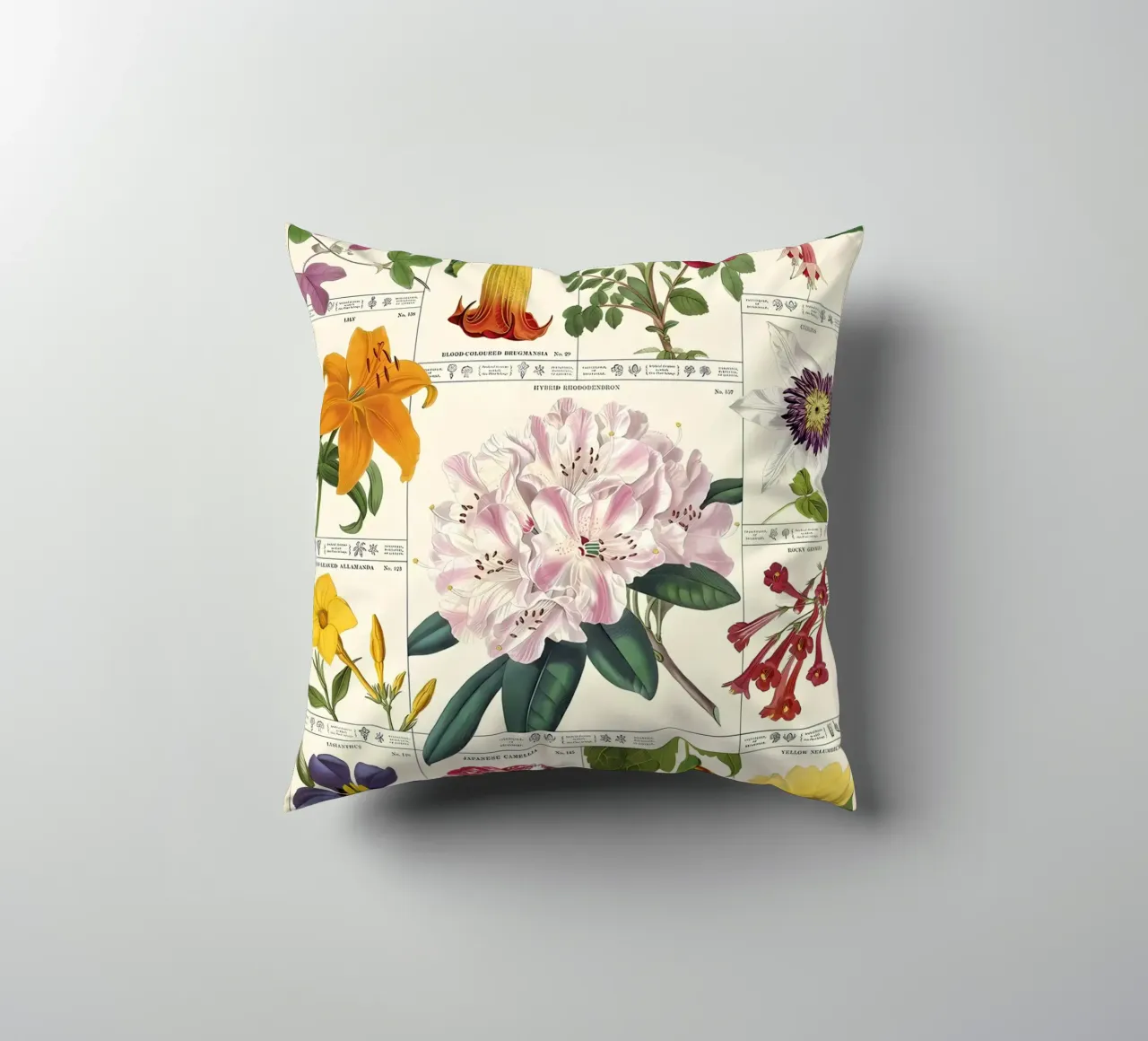 fiore botanico cuscino da Amber Hughes