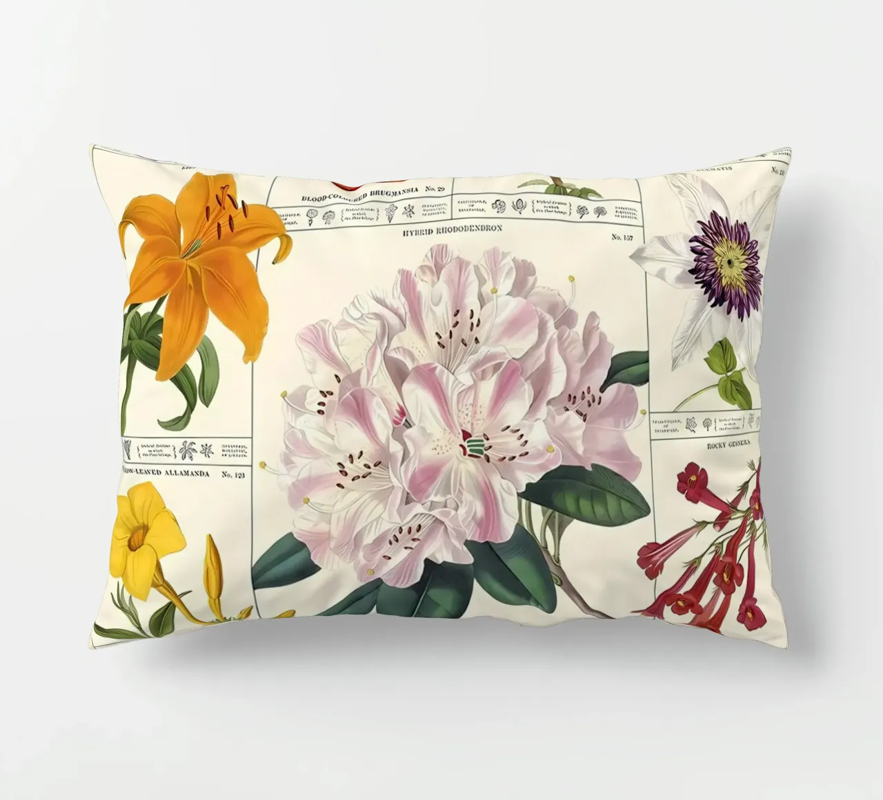 fiore botanico cuscino da Amber Hughes