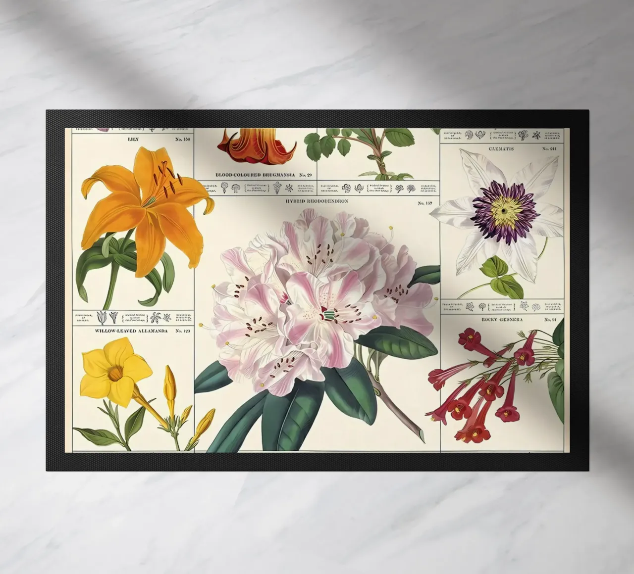 fiore botanico zerbino da Amber Hughes