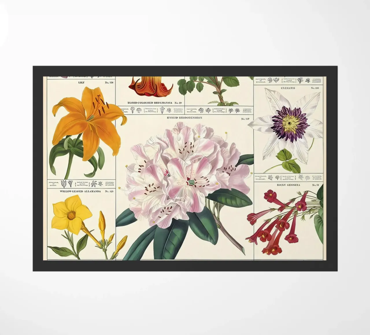 fiore botanico zerbino da Amber Hughes