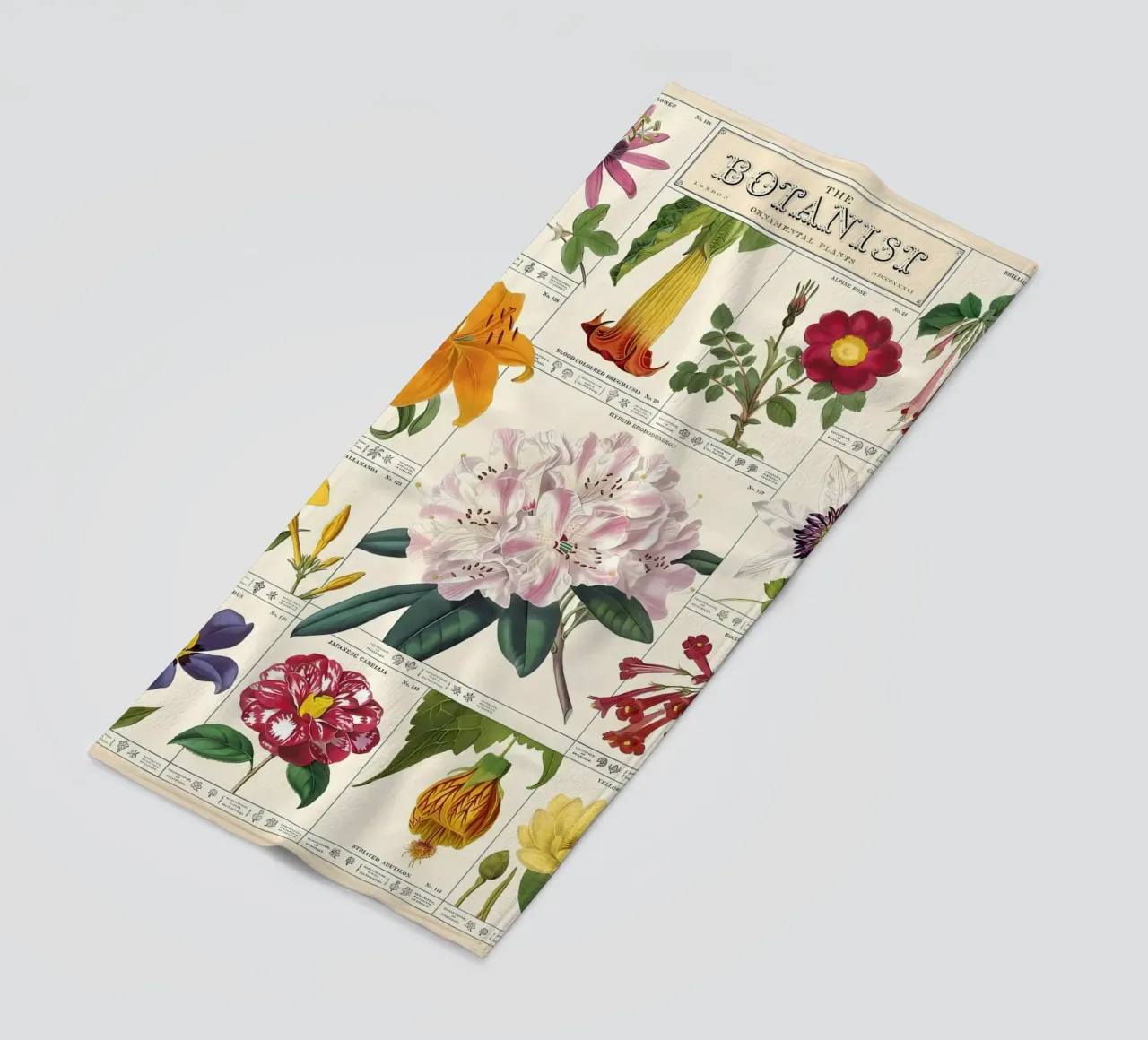 fiore botanico telo mare da Amber Hughes