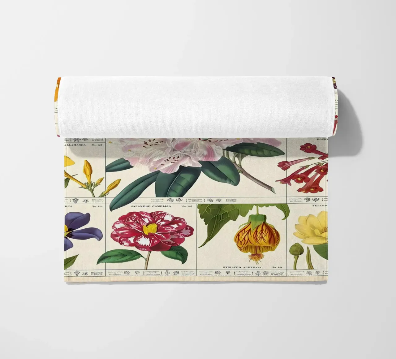 fiore botanico telo mare da Amber Hughes