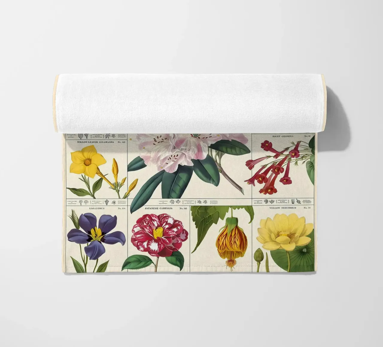 fiore botanico telo mare da Amber Hughes