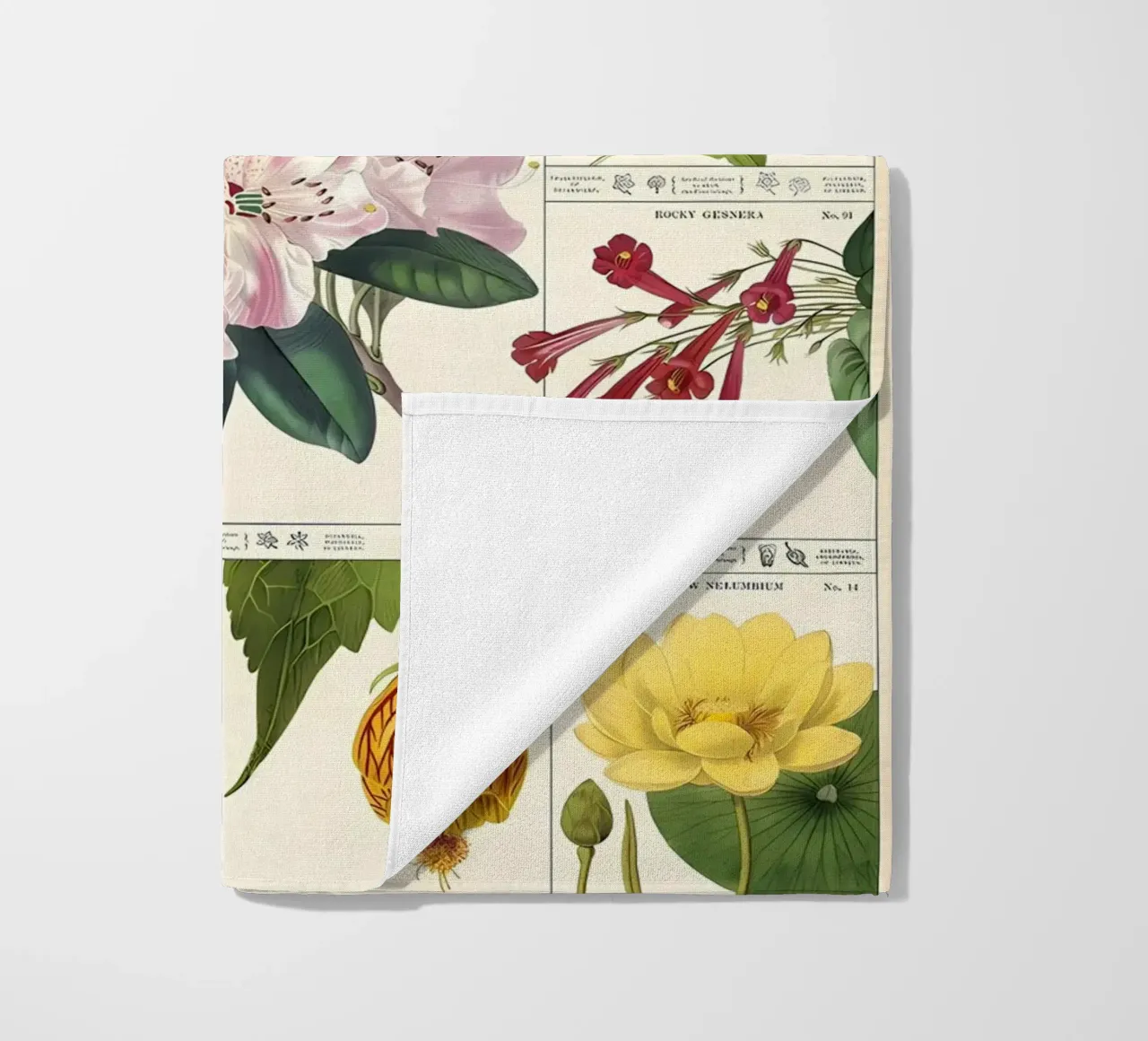 fiore botanico telo mare da Amber Hughes