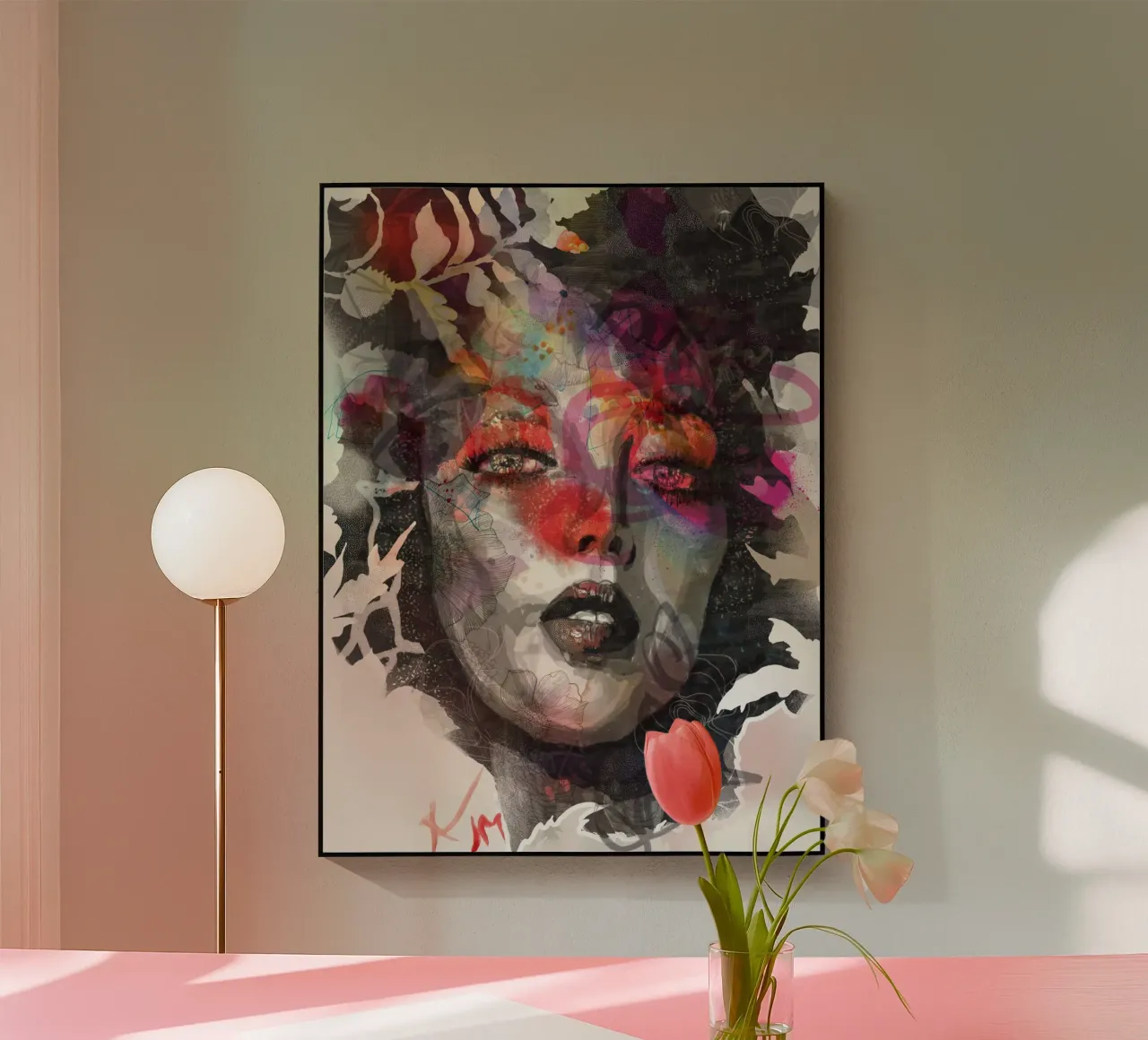 dramma floreale plexiglass da Giulio Iurissevich