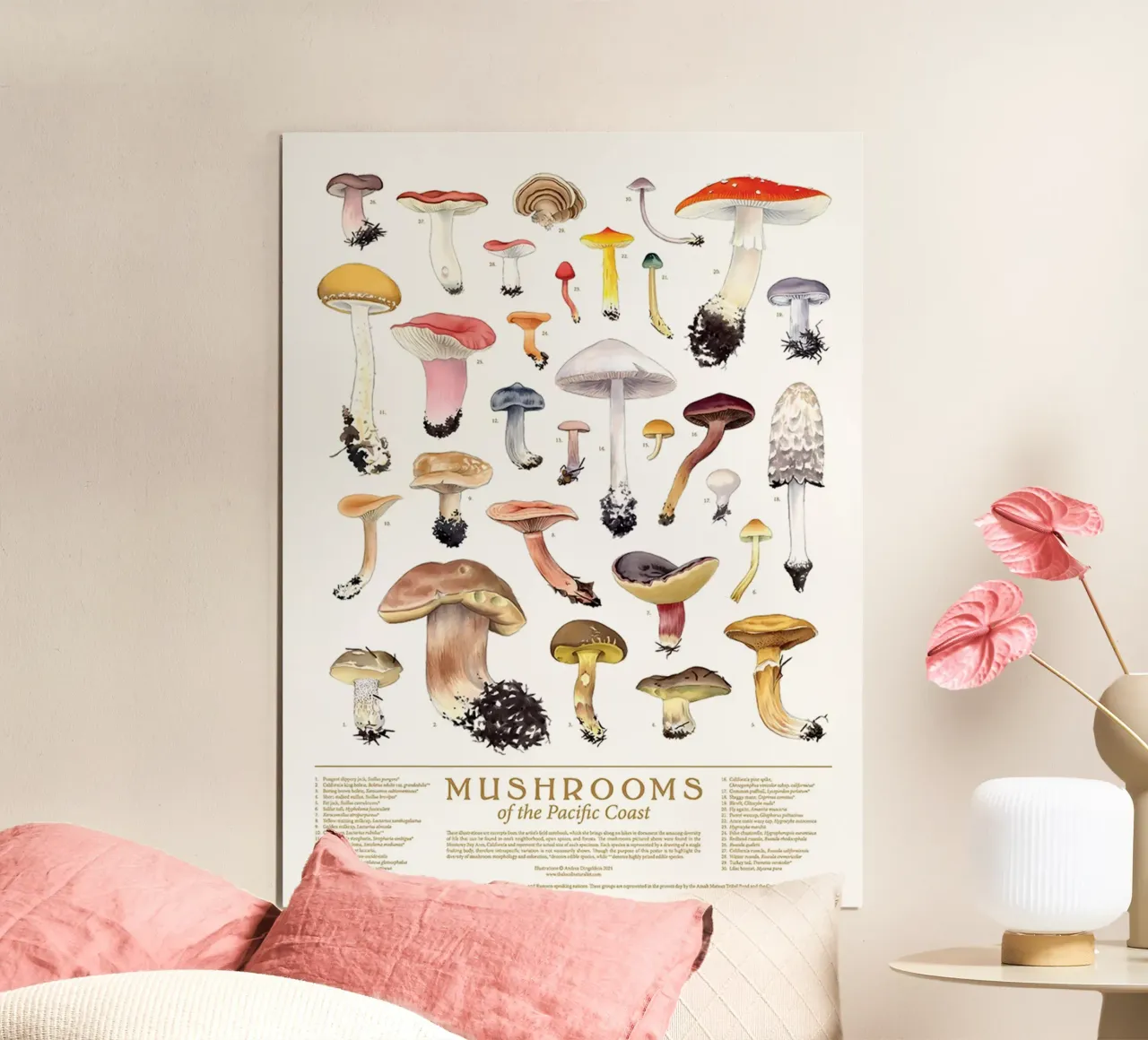 funghi funghi poster da Amber Hughes