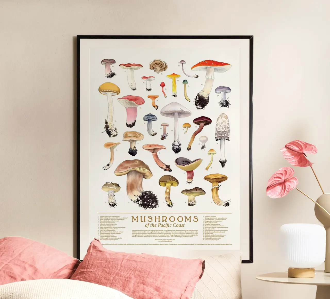 funghi funghi poster da Amber Hughes