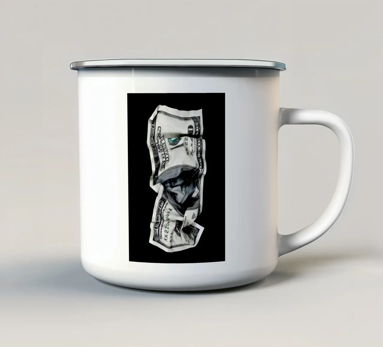 $100 tazza in smalto da Type & Tape