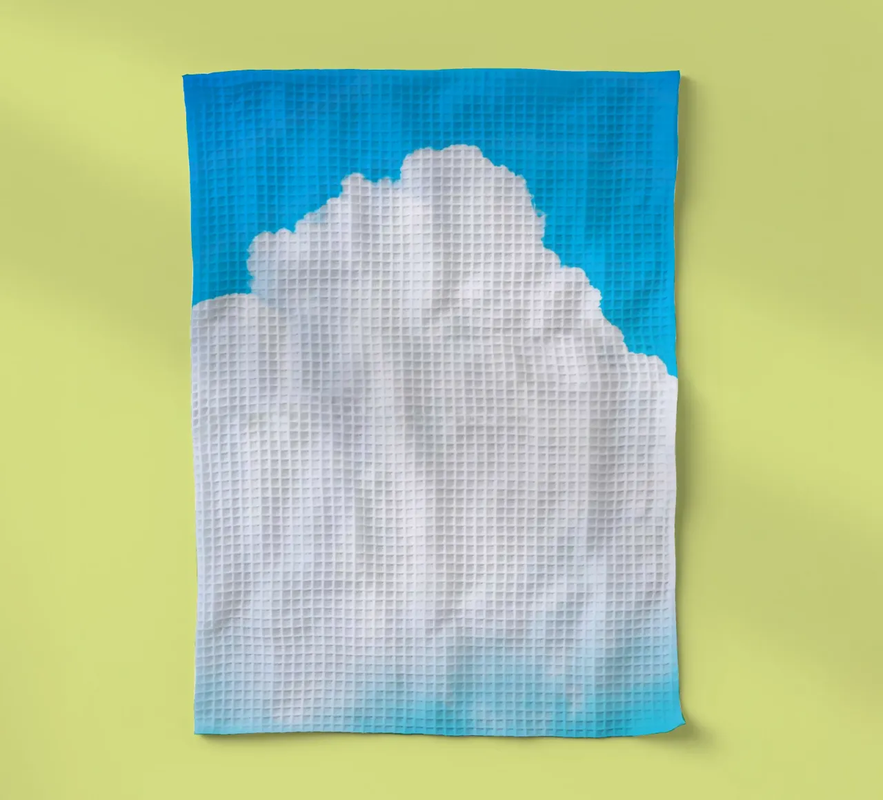Blue Clouds III tea towel by Tal Paz-Fridman