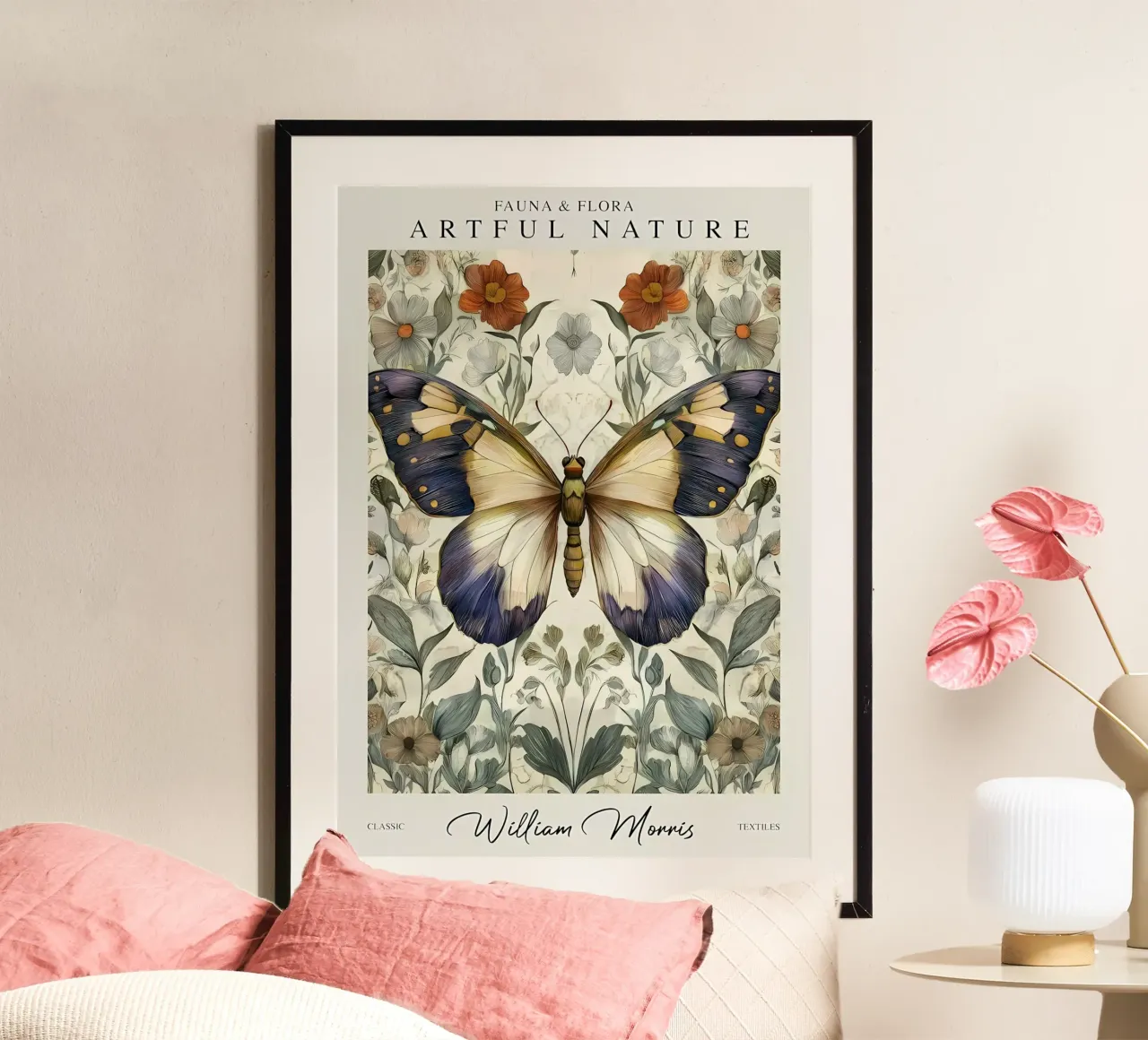 farfalla fiori insetti poster da Amber Hughes
