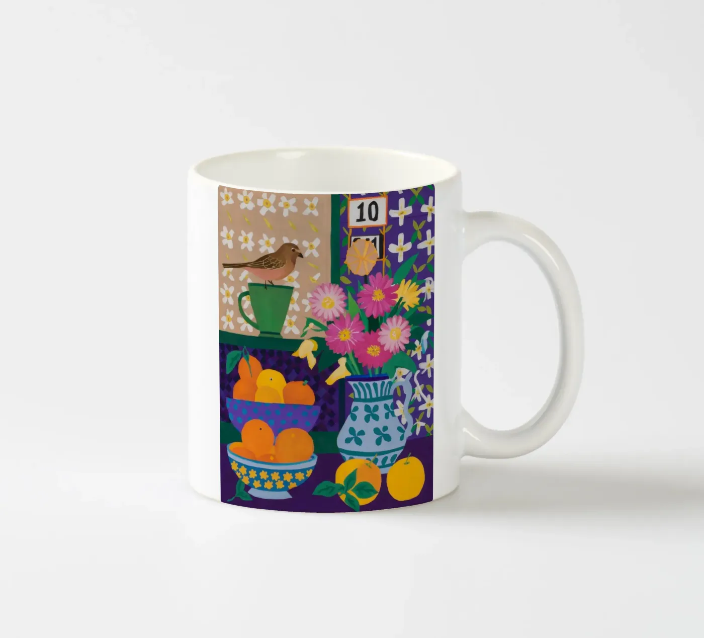 Folklore Bountiful Table ceramic mug by Nova Glaze