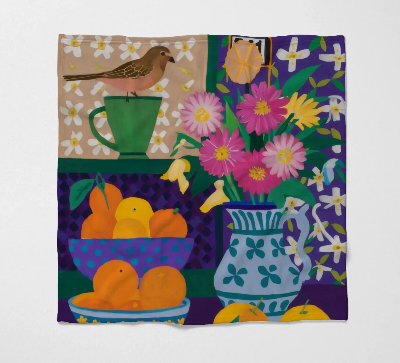 Folklore Bountiful Table Fleecedecke von Nova Glaze