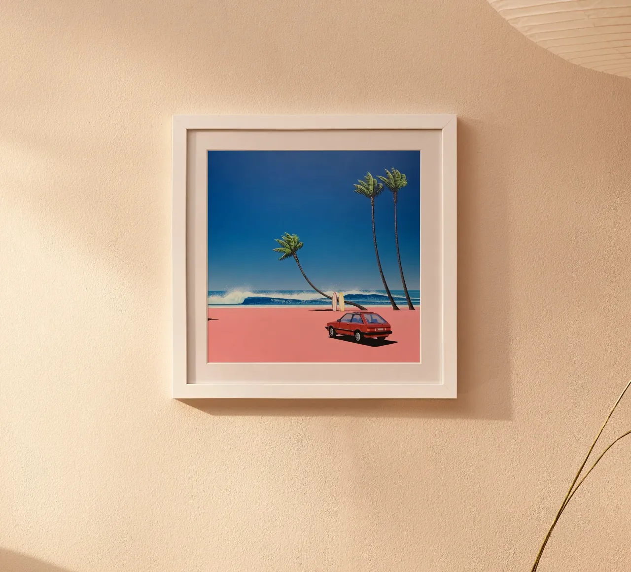 Auto rossa poster da Art In The Sky