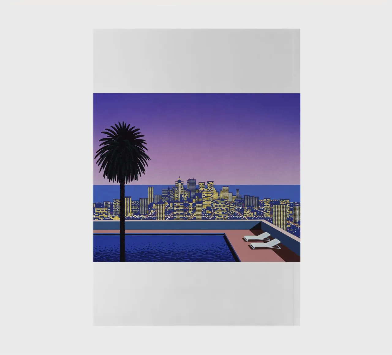 Sky Pool With City Light notebook by Art In The Sky