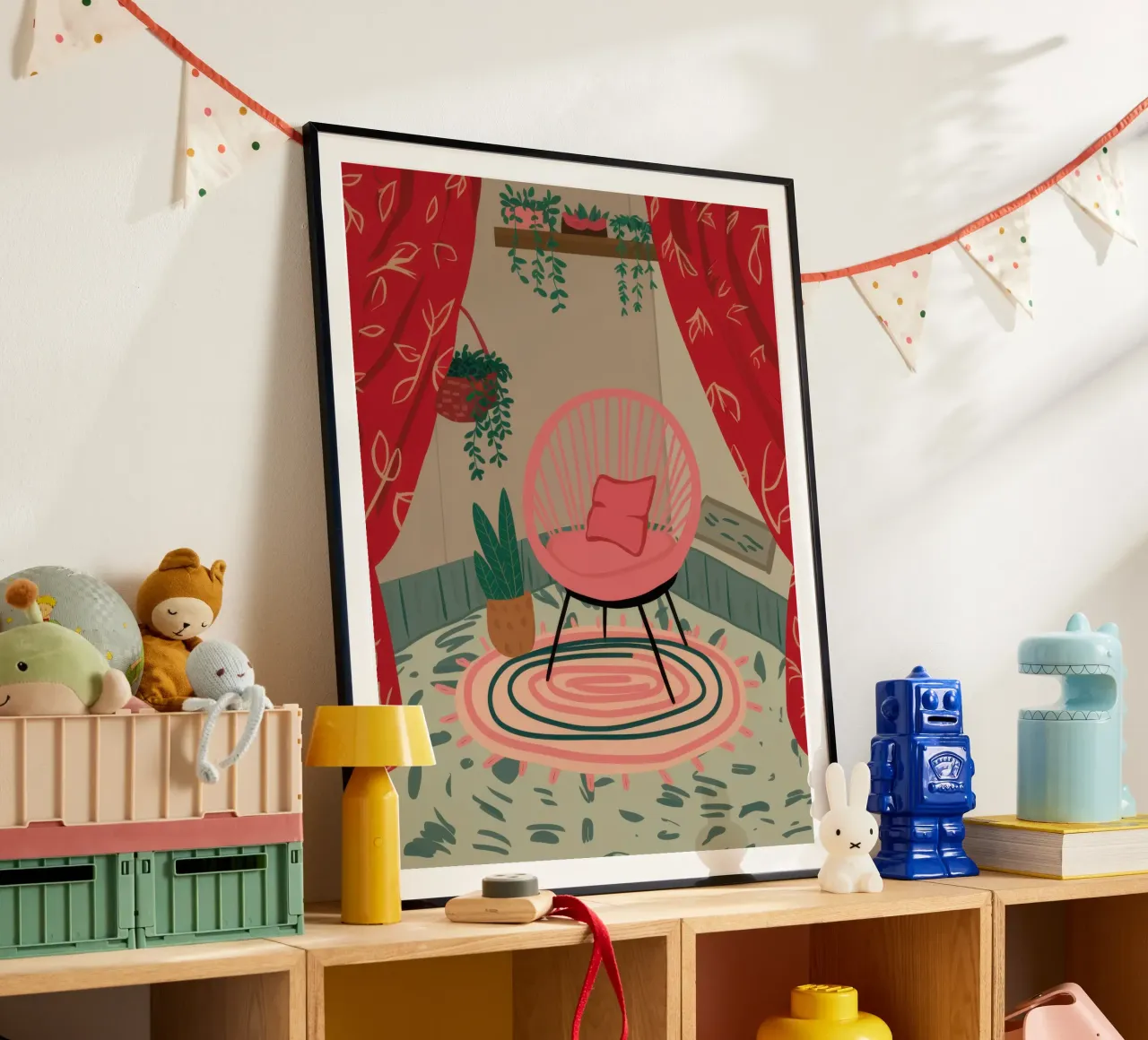 Sedia di velluto Solitude poster da Nova Glaze