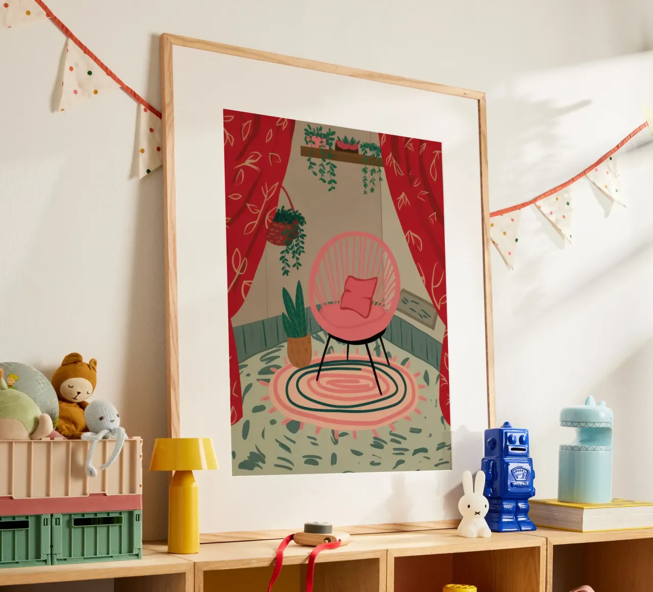 Sedia di velluto Solitude poster da Nova Glaze