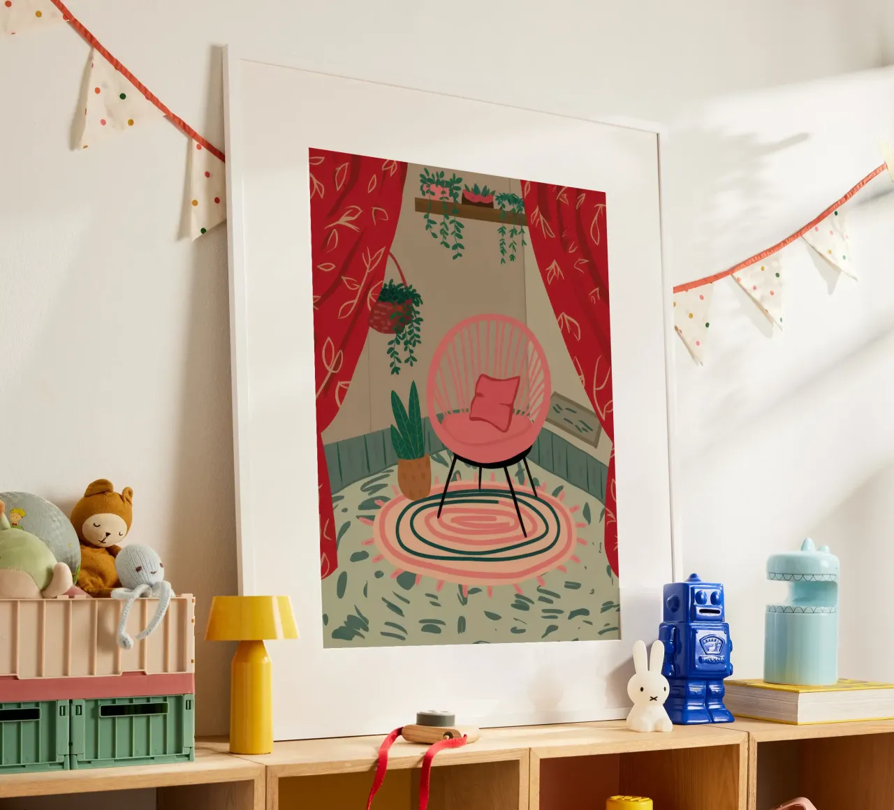Sedia di velluto Solitude poster da Nova Glaze